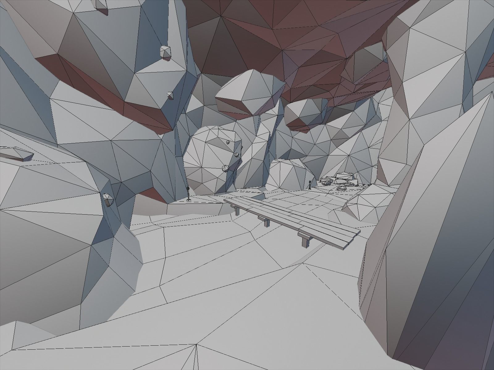 Ancient cave temple 3D model_23