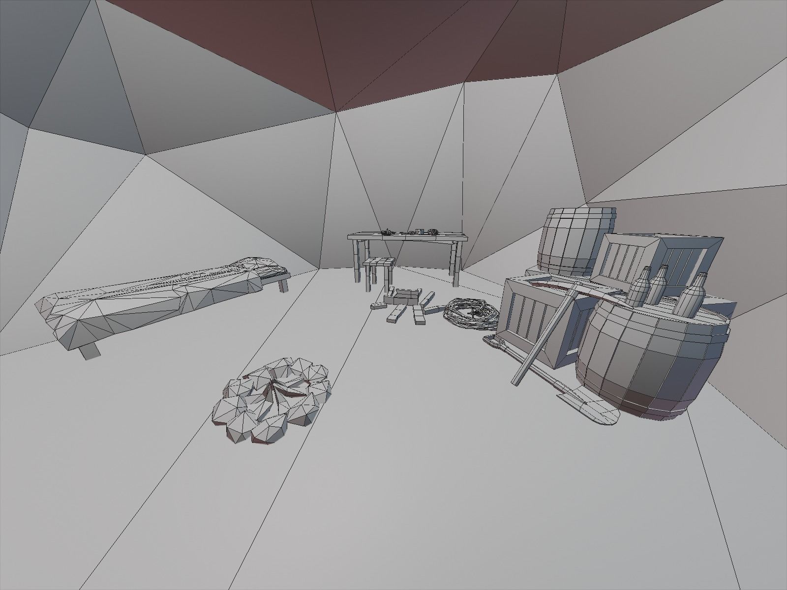 Ancient cave temple 3D model_19