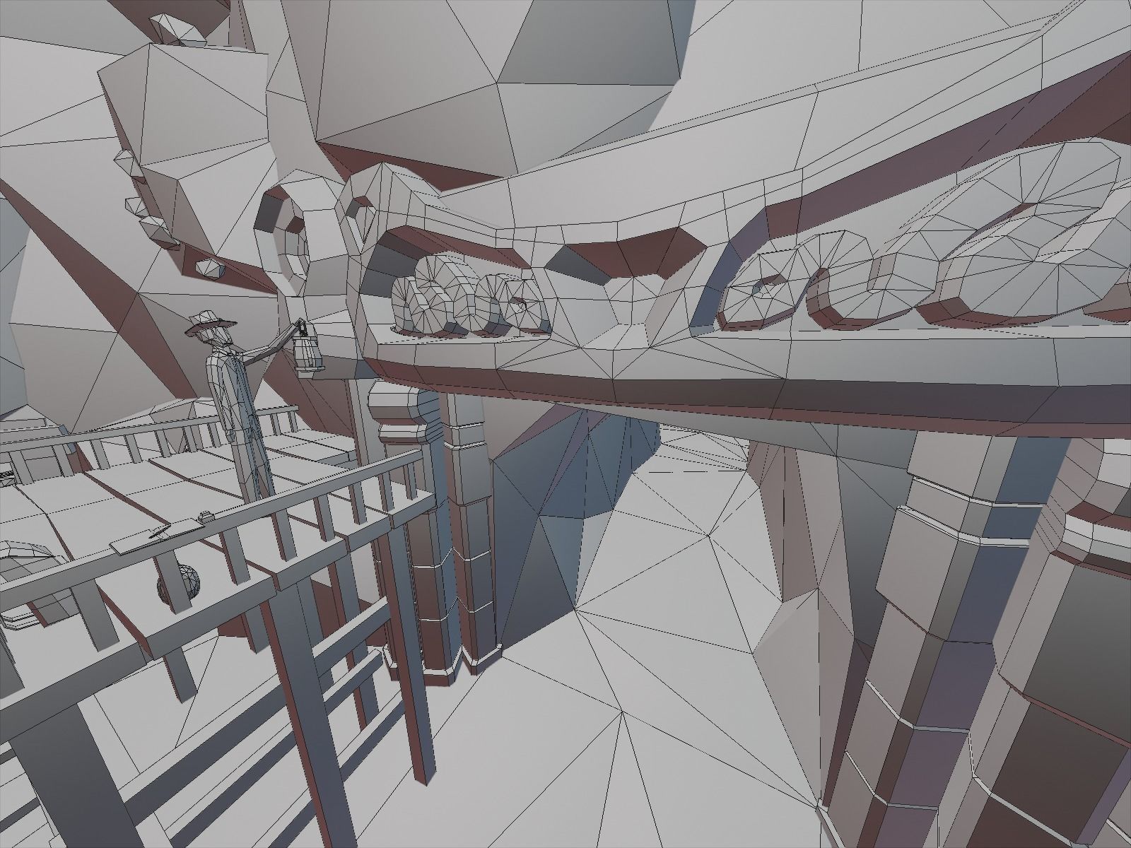 Ancient cave temple 3D model_25