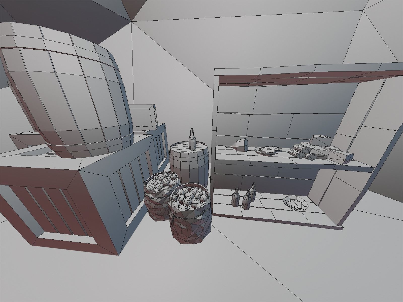 Ancient cave temple 3D model_21