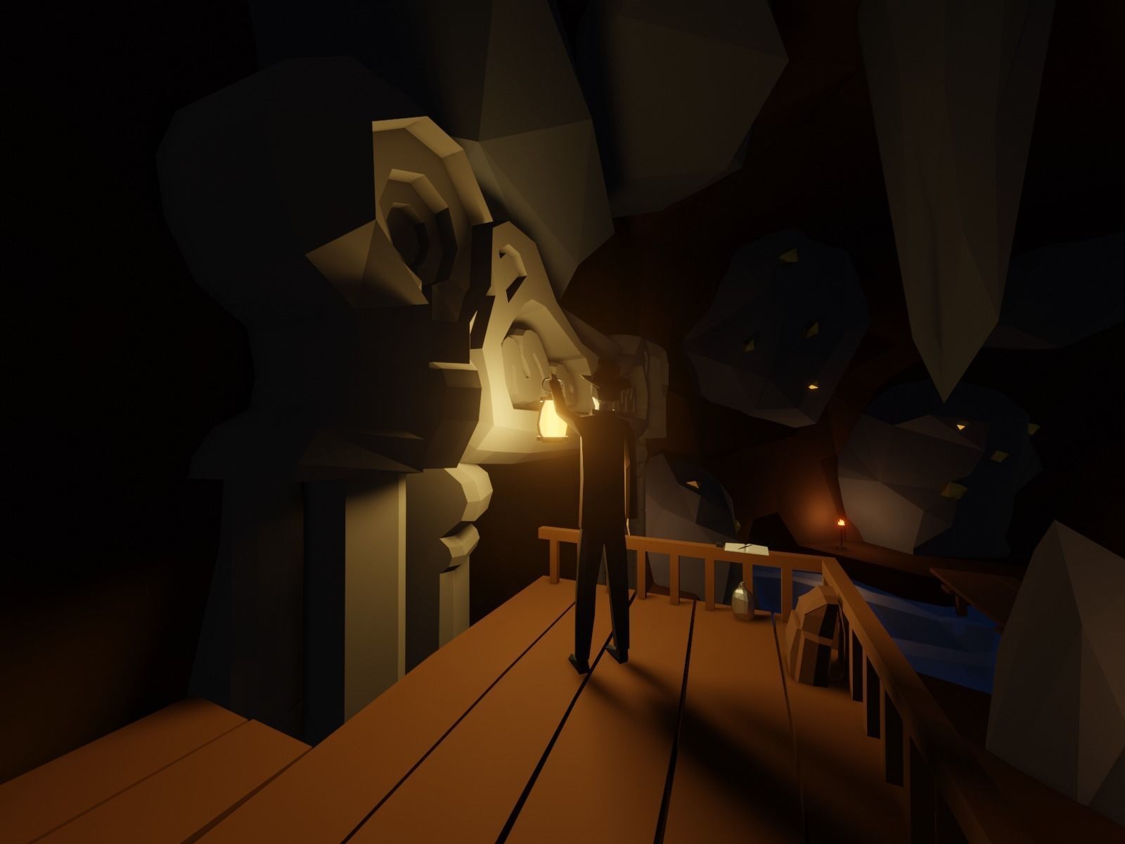 Ancient cave temple 3D model_17