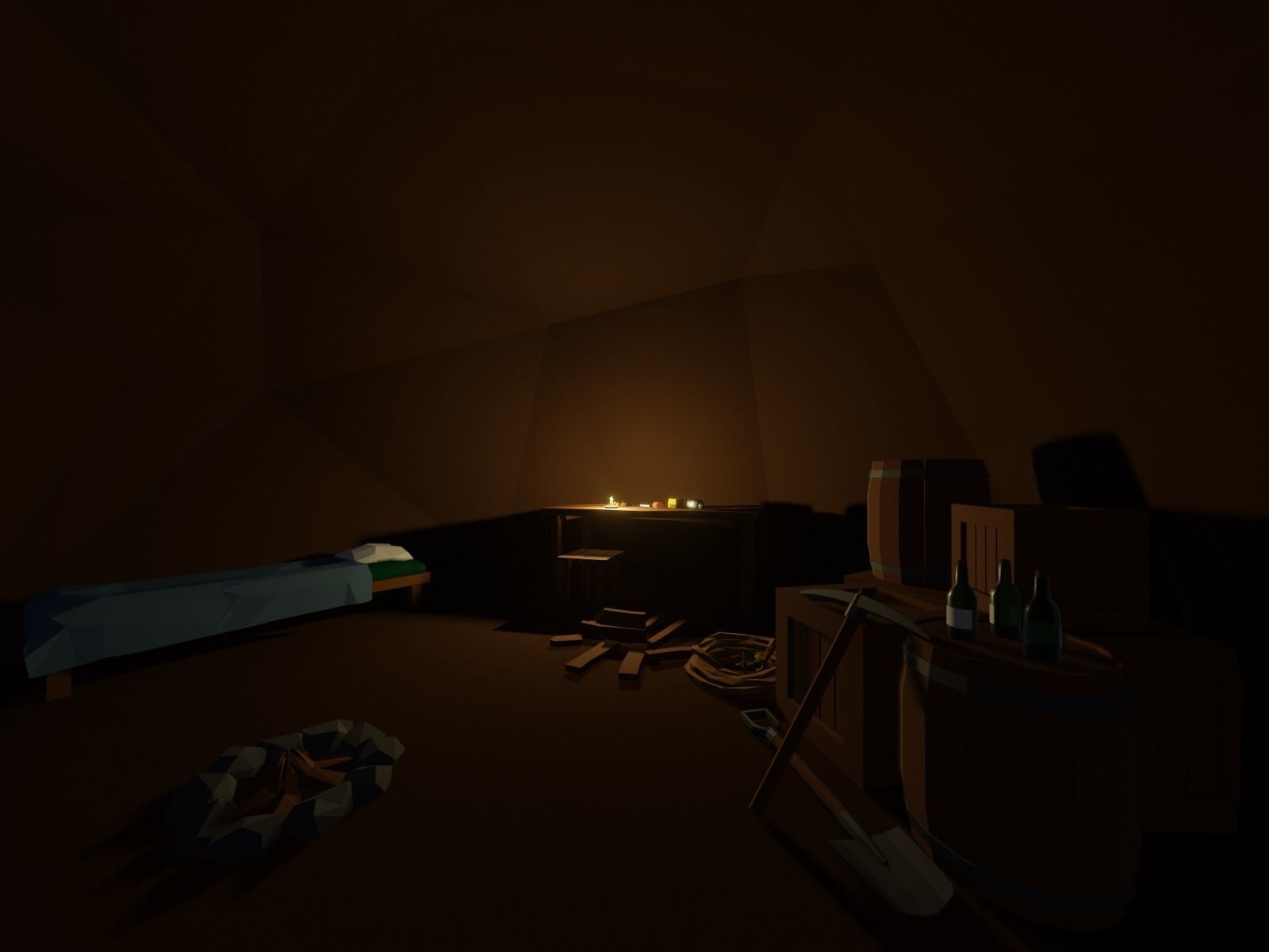 Ancient cave temple 3D model_10