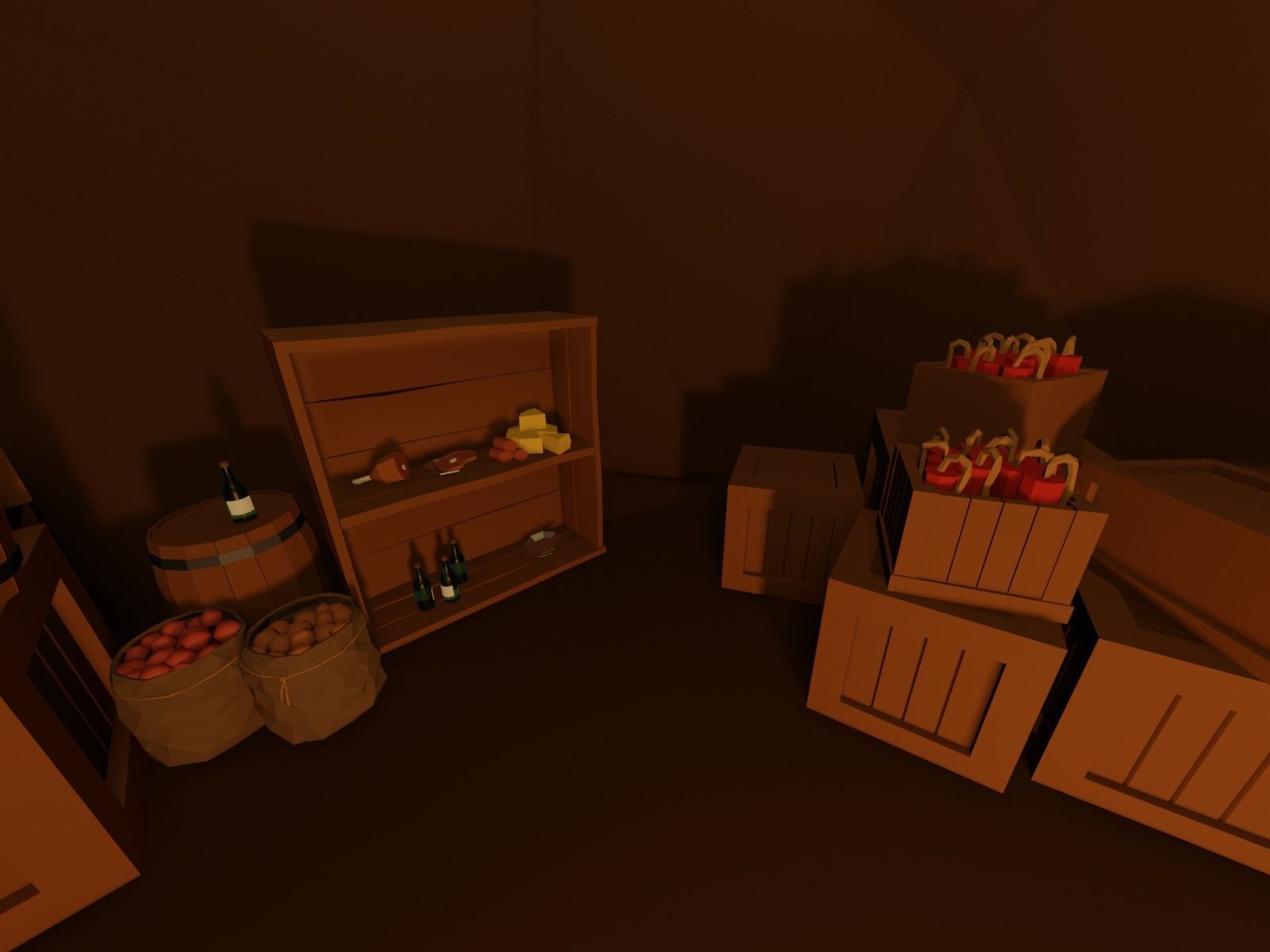 Ancient cave temple 3D model_13