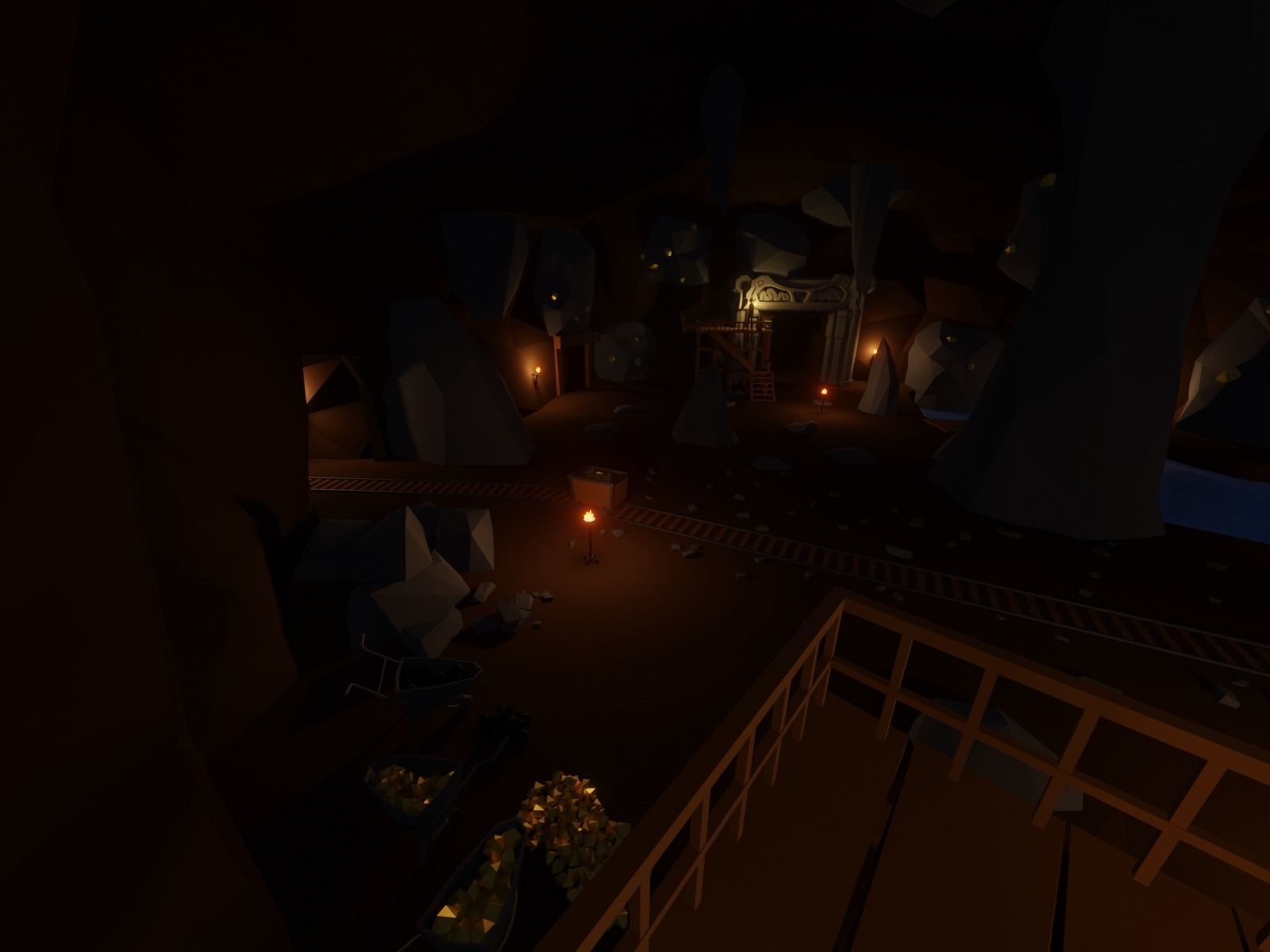 Ancient cave temple 3D model_9