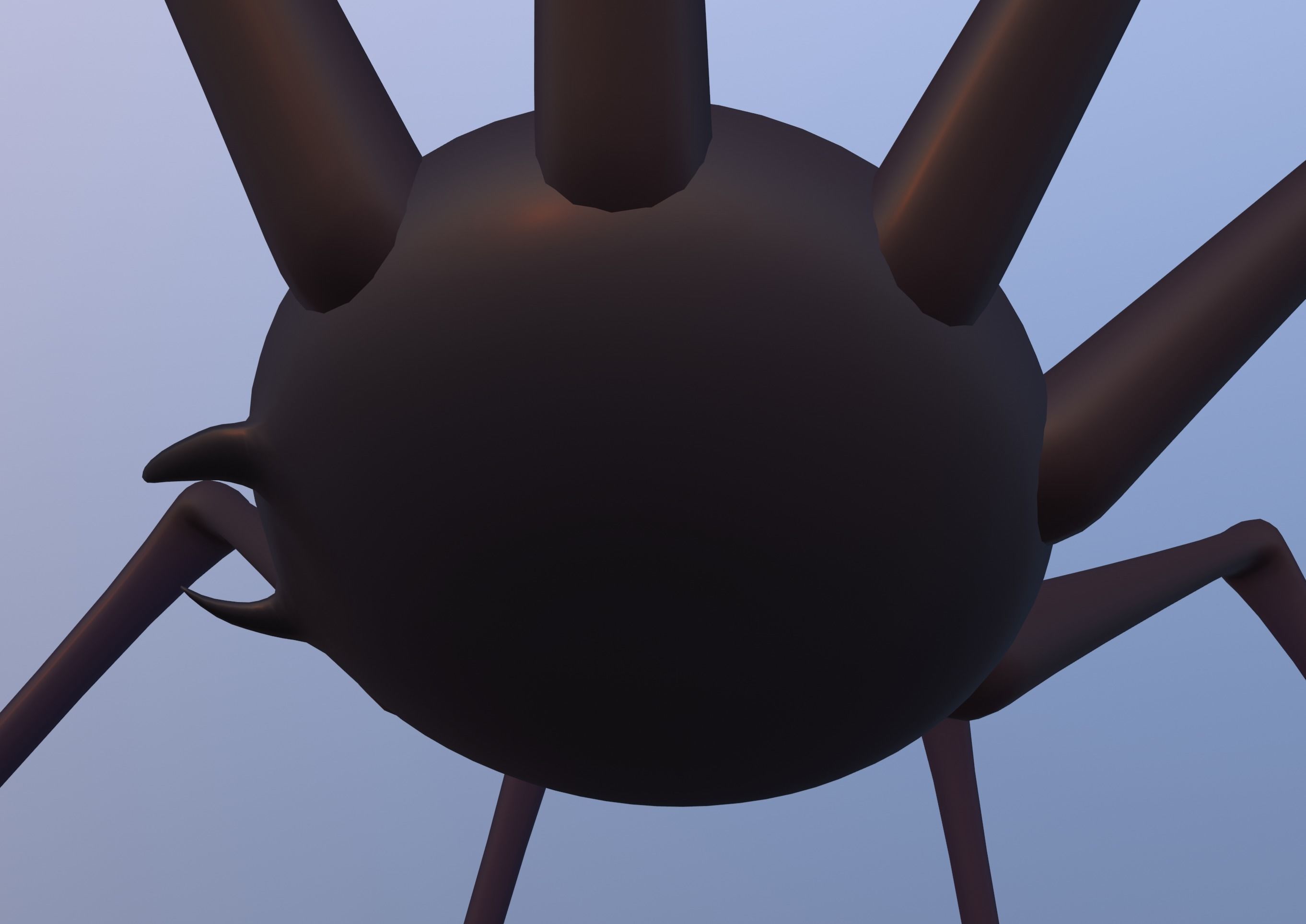Halloween Toon Spider 3D model_5