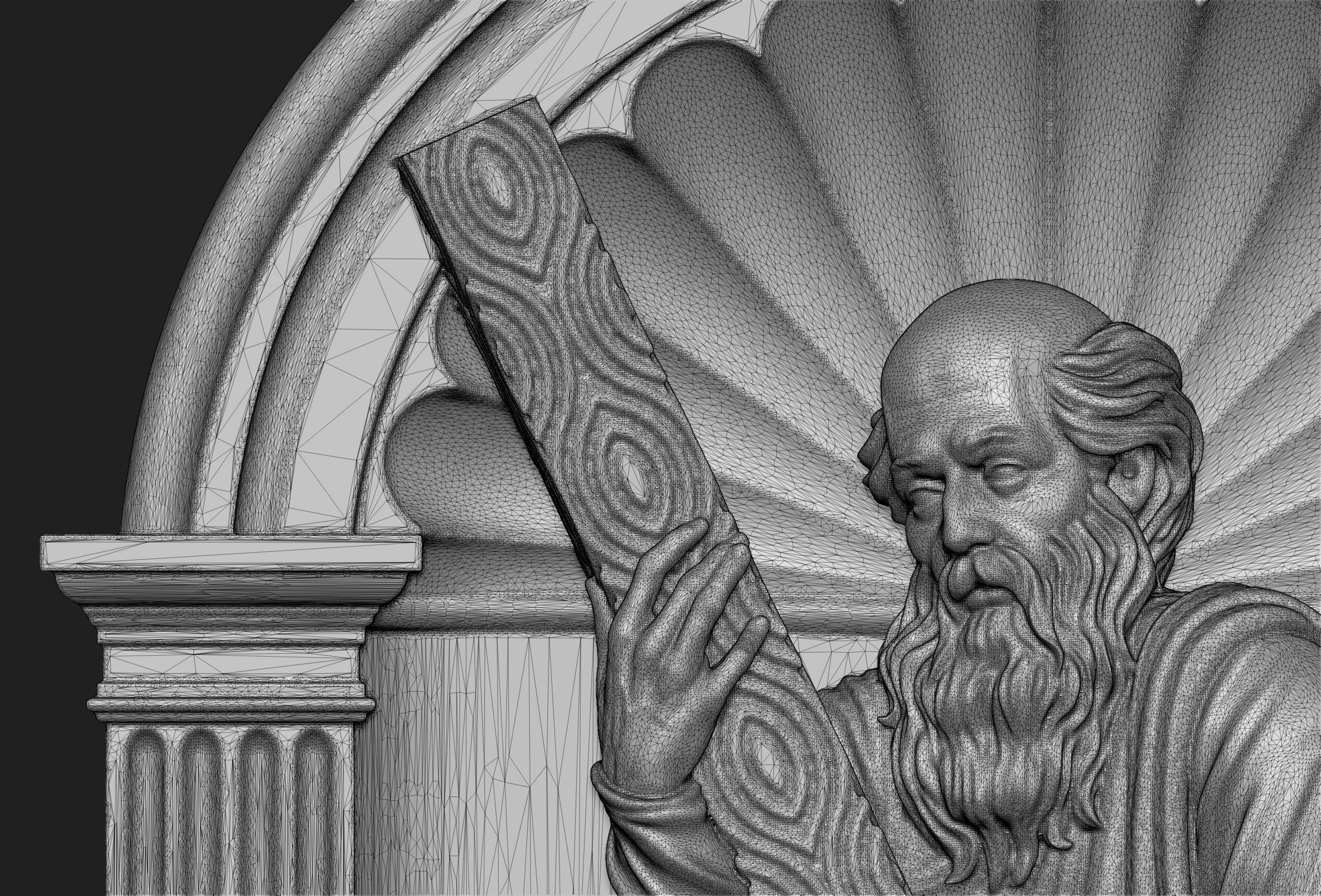 Saint Andrew Relief Set 3D print model_7