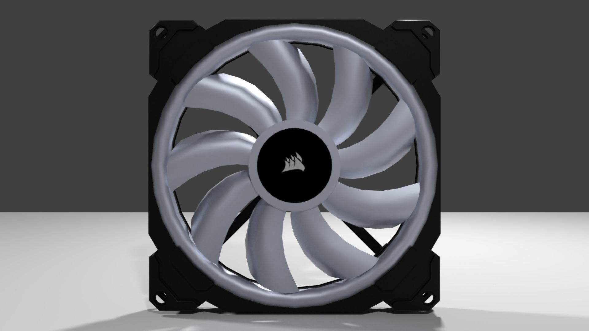 CORSAIR LL RGB FAN Low-poly 3D model_1