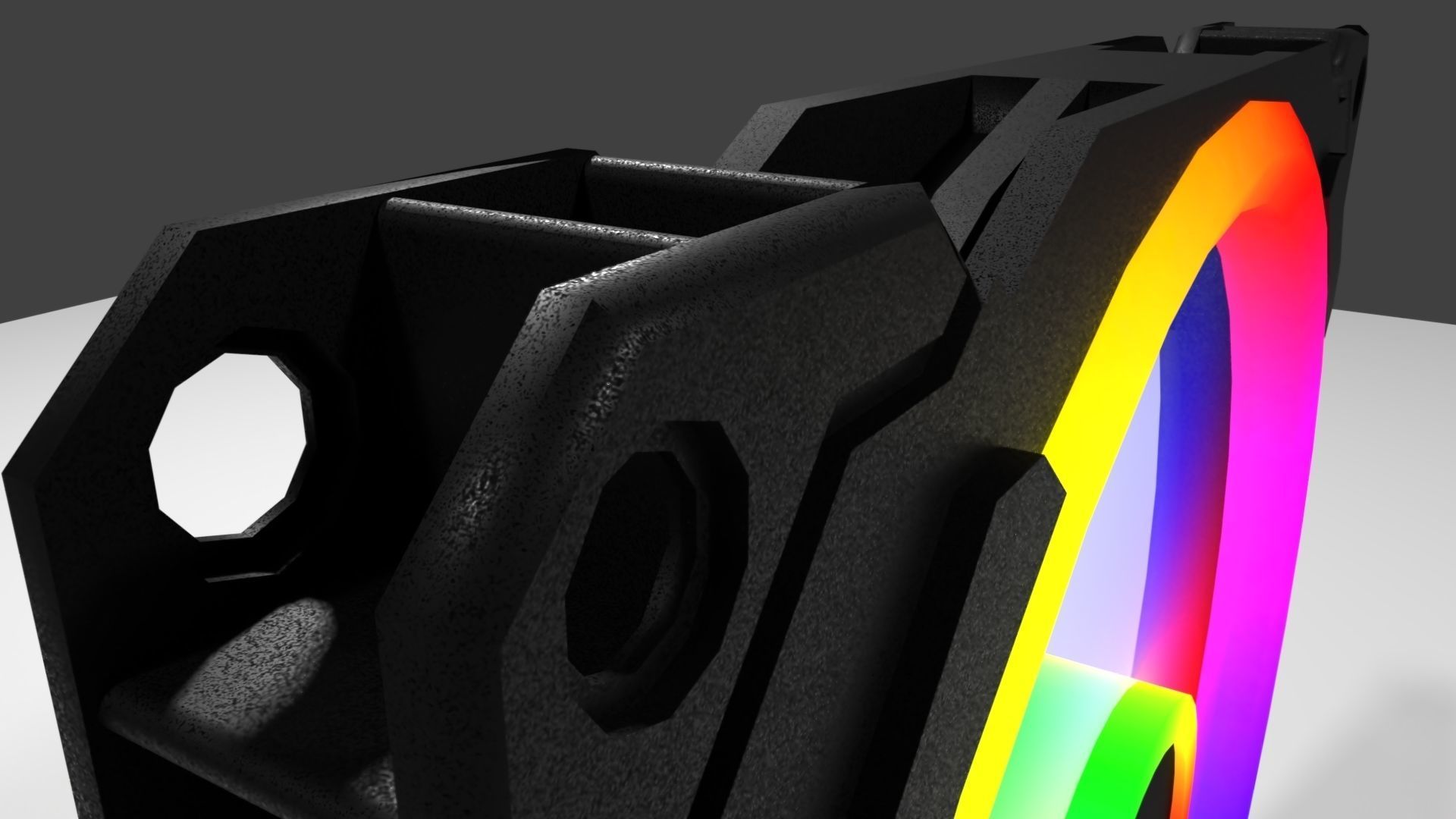 CORSAIR LL RGB FAN Low-poly 3D model_3