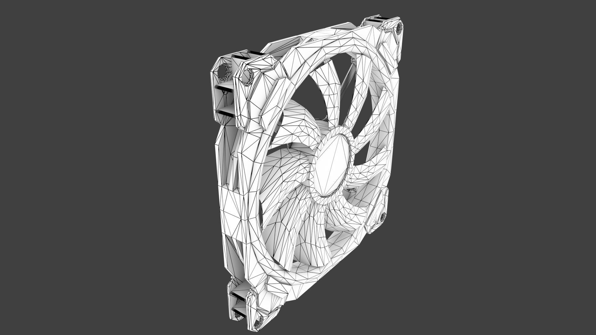 CORSAIR LL RGB FAN Low-poly 3D model_4