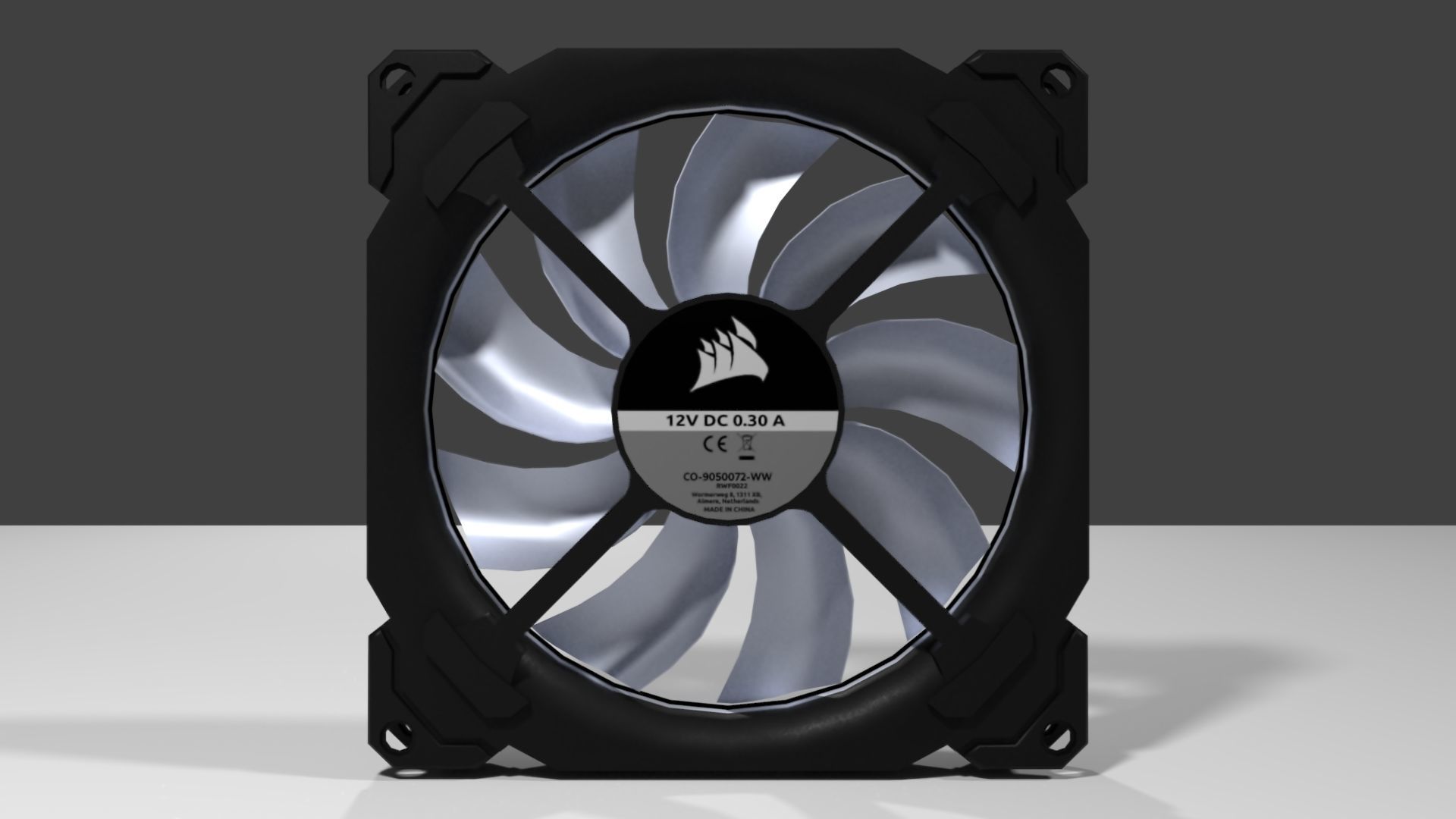 CORSAIR LL RGB FAN Low-poly 3D model_2