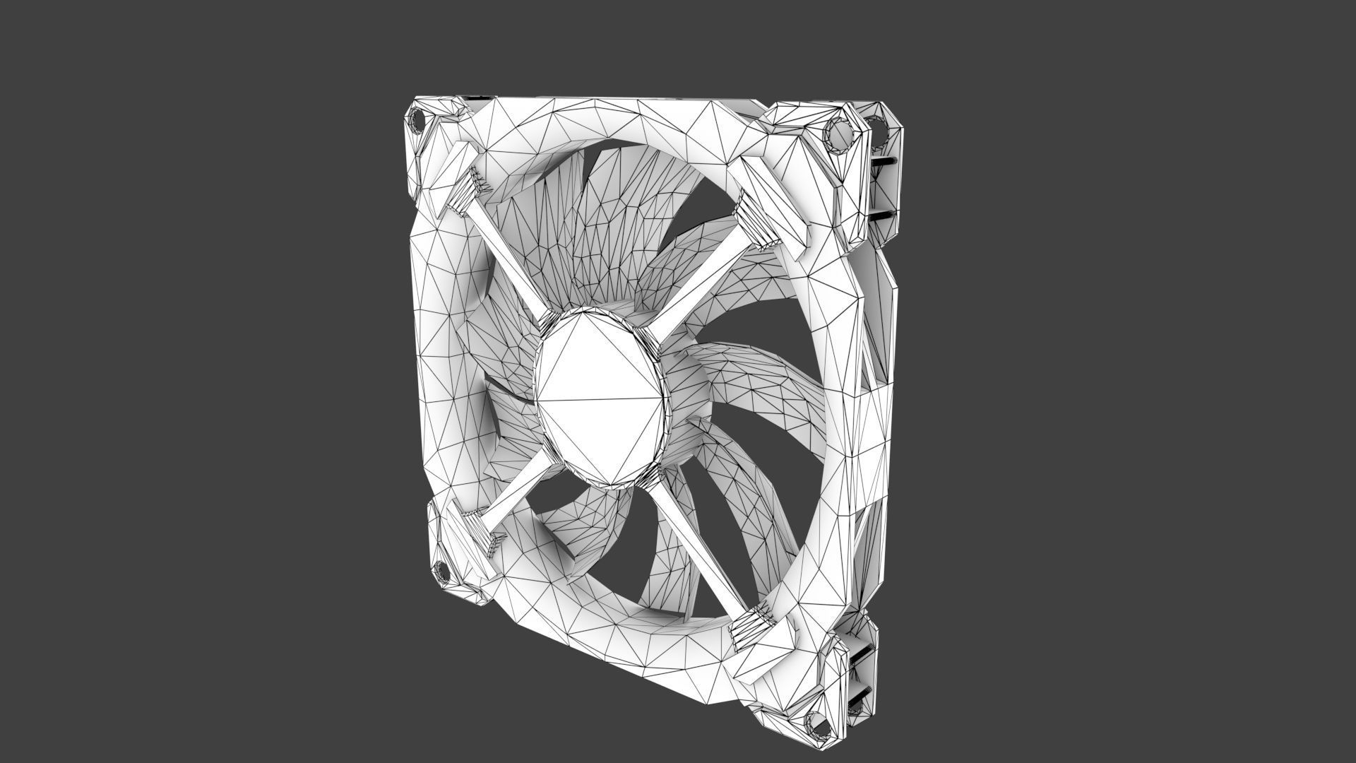 CORSAIR LL RGB FAN Low-poly 3D model_5