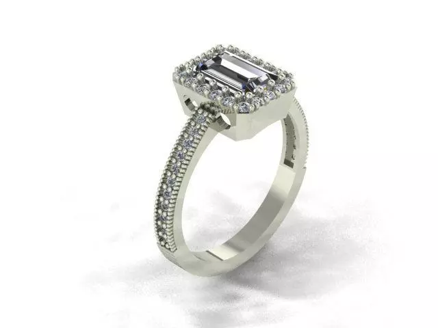 Baget tasli yuzuk Free 3D print model_0