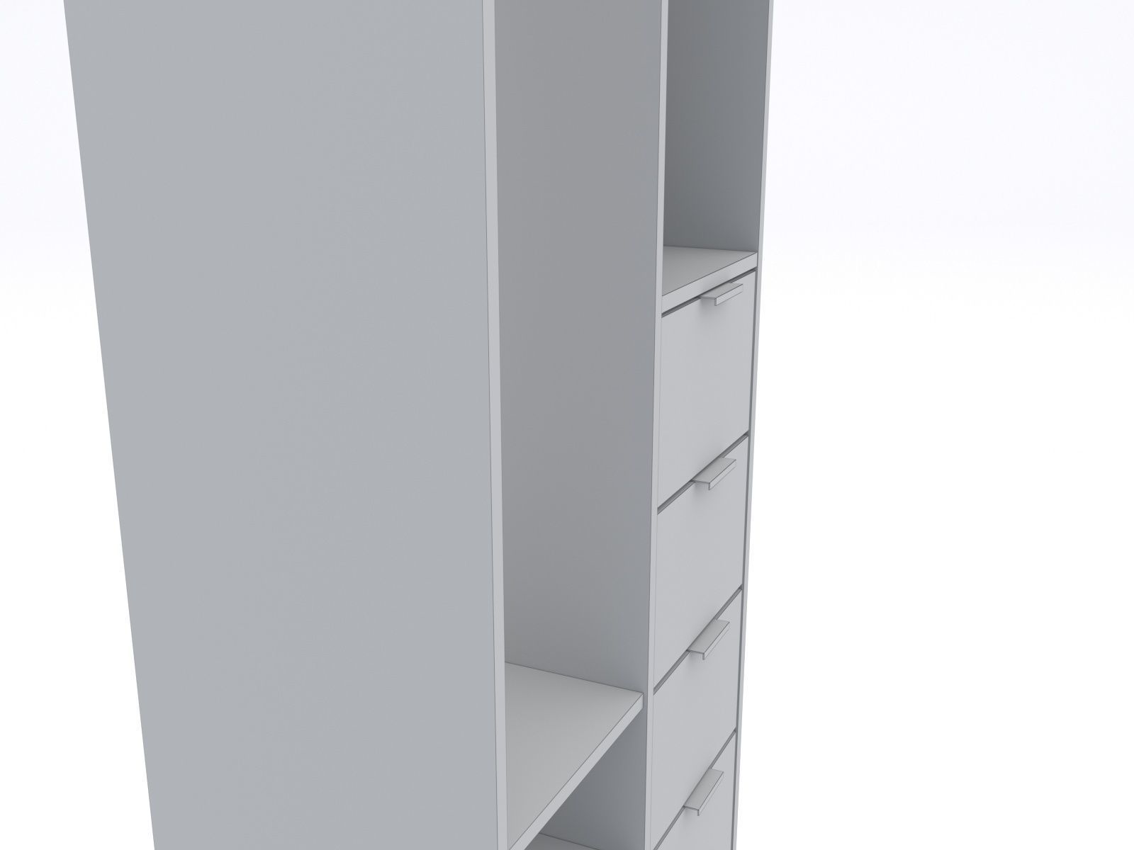 SUNDLANDET open wardrobe Low-poly 3D model_12