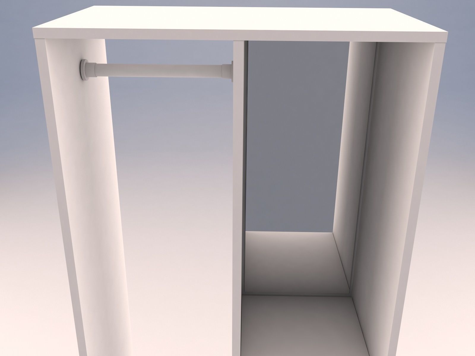 SUNDLANDET open wardrobe Low-poly 3D model_7