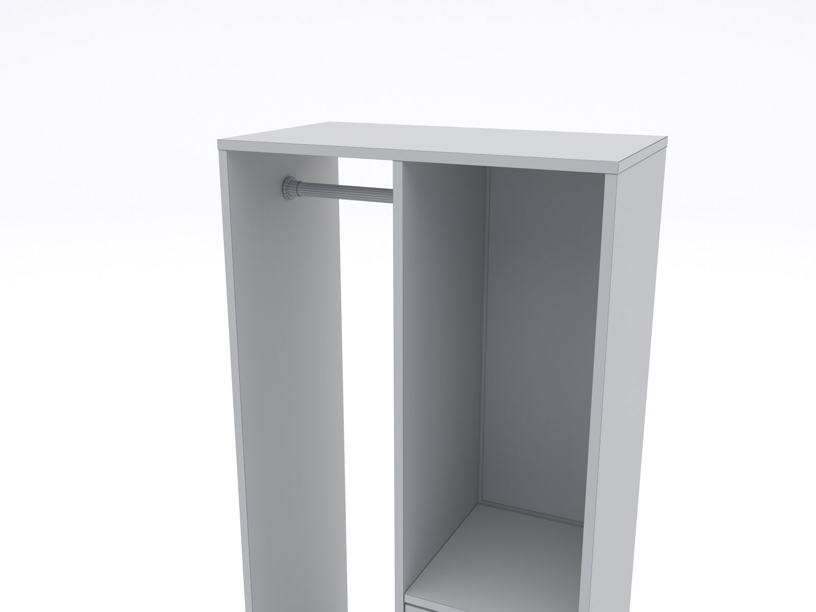SUNDLANDET open wardrobe Low-poly 3D model_13