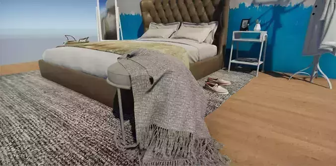 Bedroom interior scene