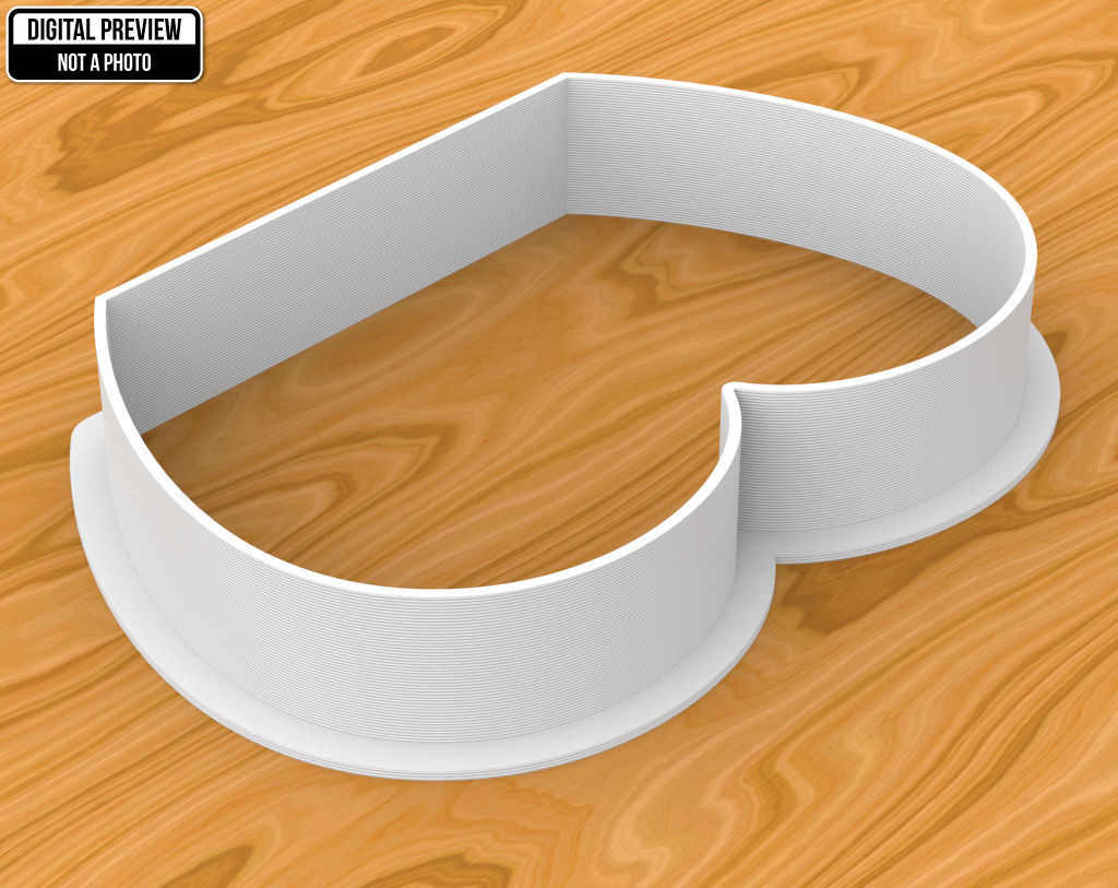 Tushie Cookie Cutter 3D print model_1