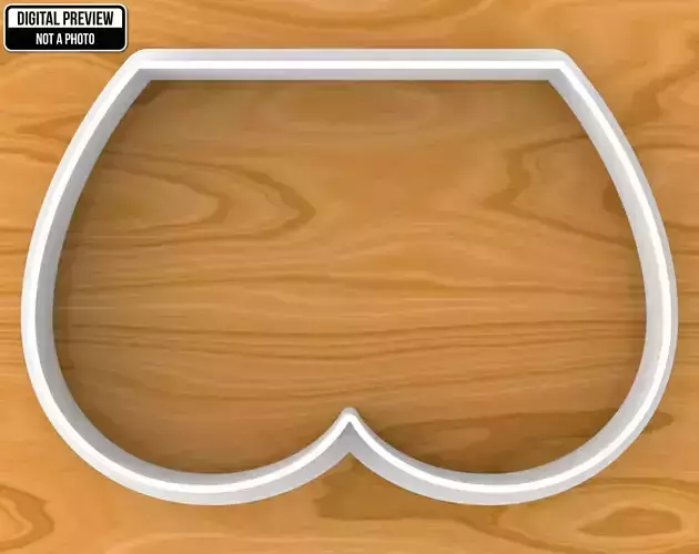 Tushie Cookie Cutter 3D print model