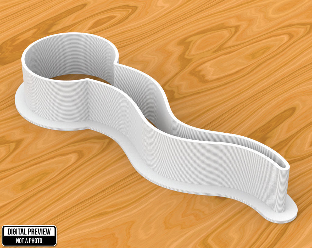 Spermatozoid Cookie Cutter 3D print model_1