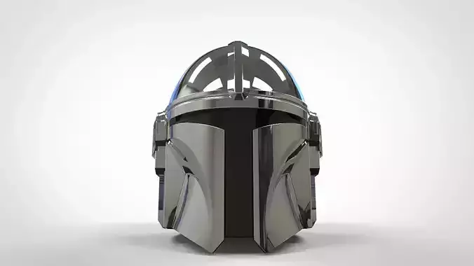 The Mandalorian Helmet 3d print model UPDATED 3D print model