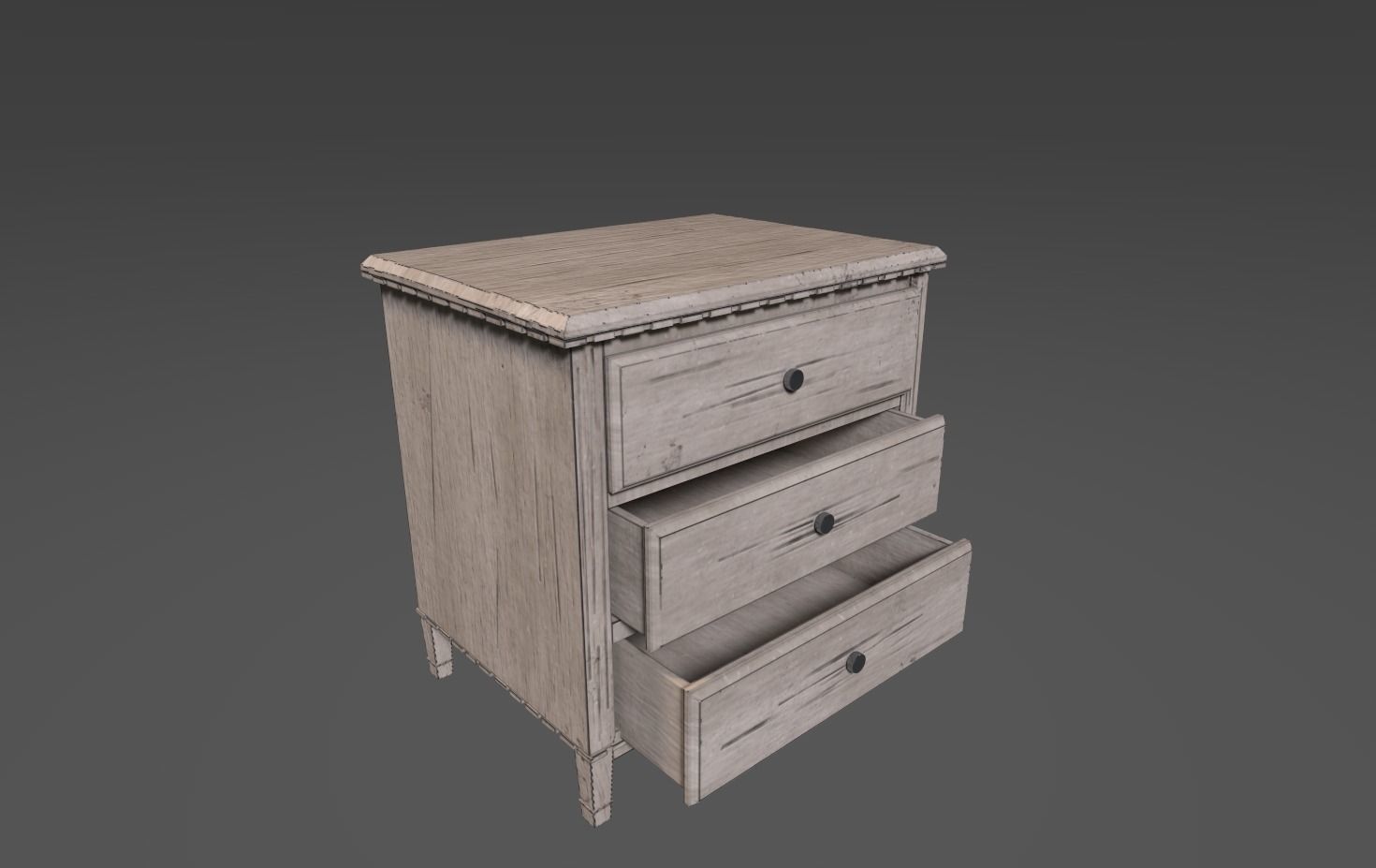 Old Furniture Asset pack Low-poly 3D model_6