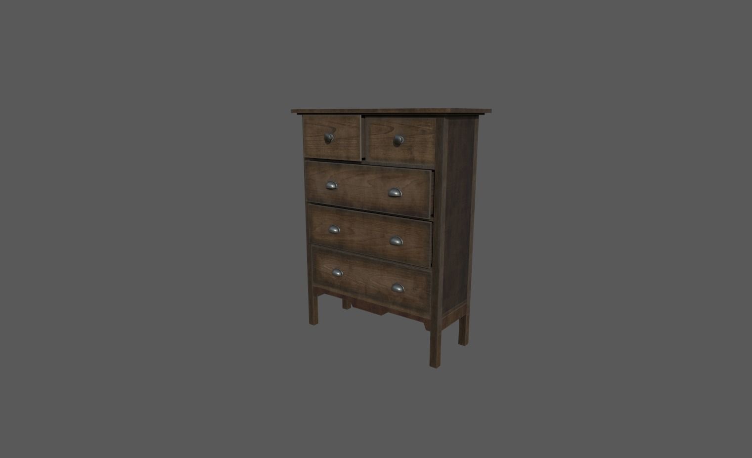 Old Furniture Asset pack Low-poly 3D model_5