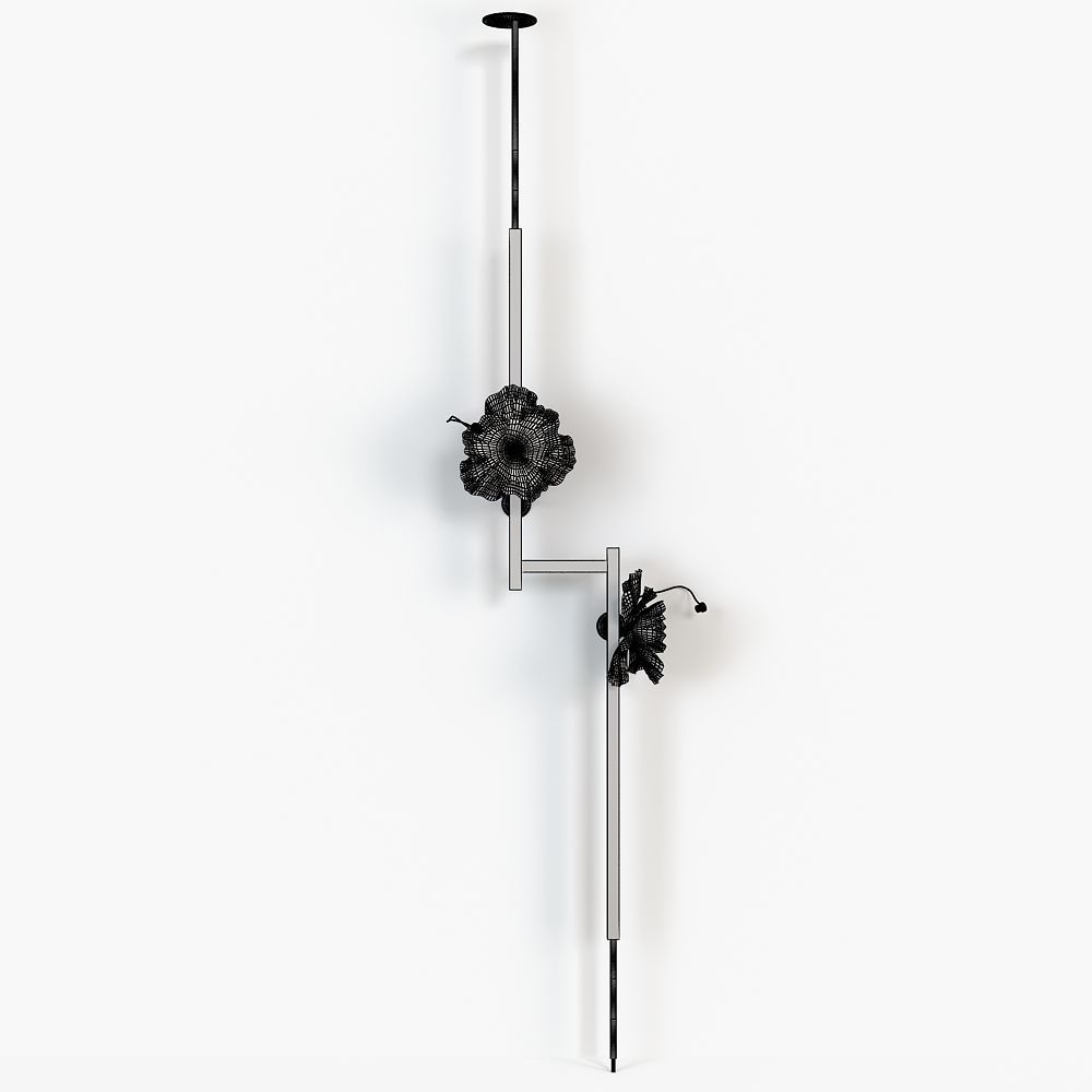 LURE POST WITH POPPIES 3D model_6