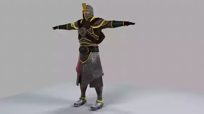 Warrior knight in armor