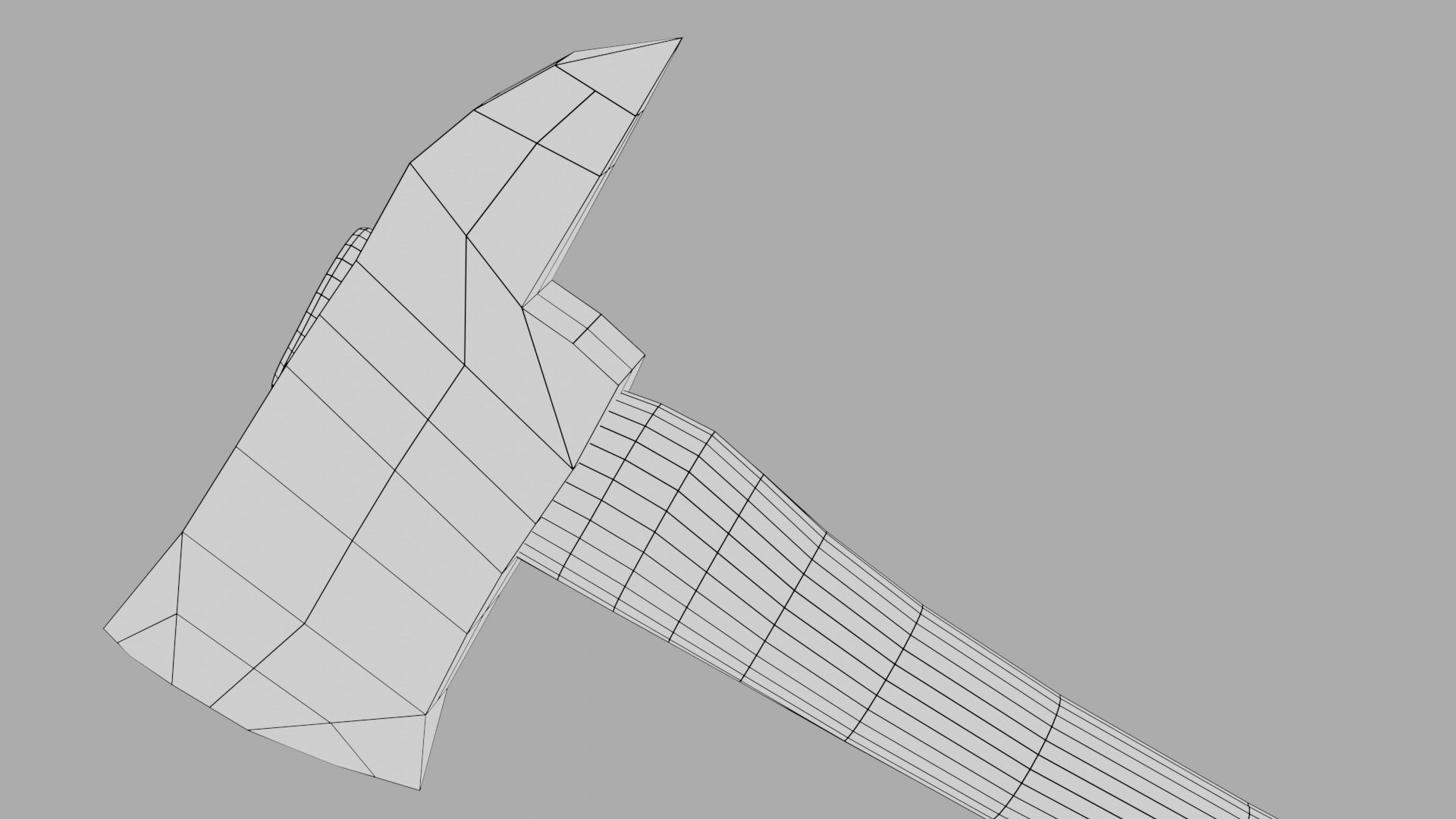 3D Fire Axe  3D model_3