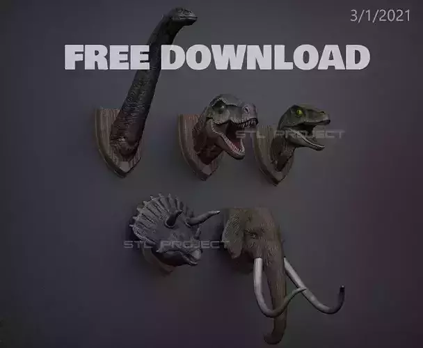 Dinosaurs - Head Wall