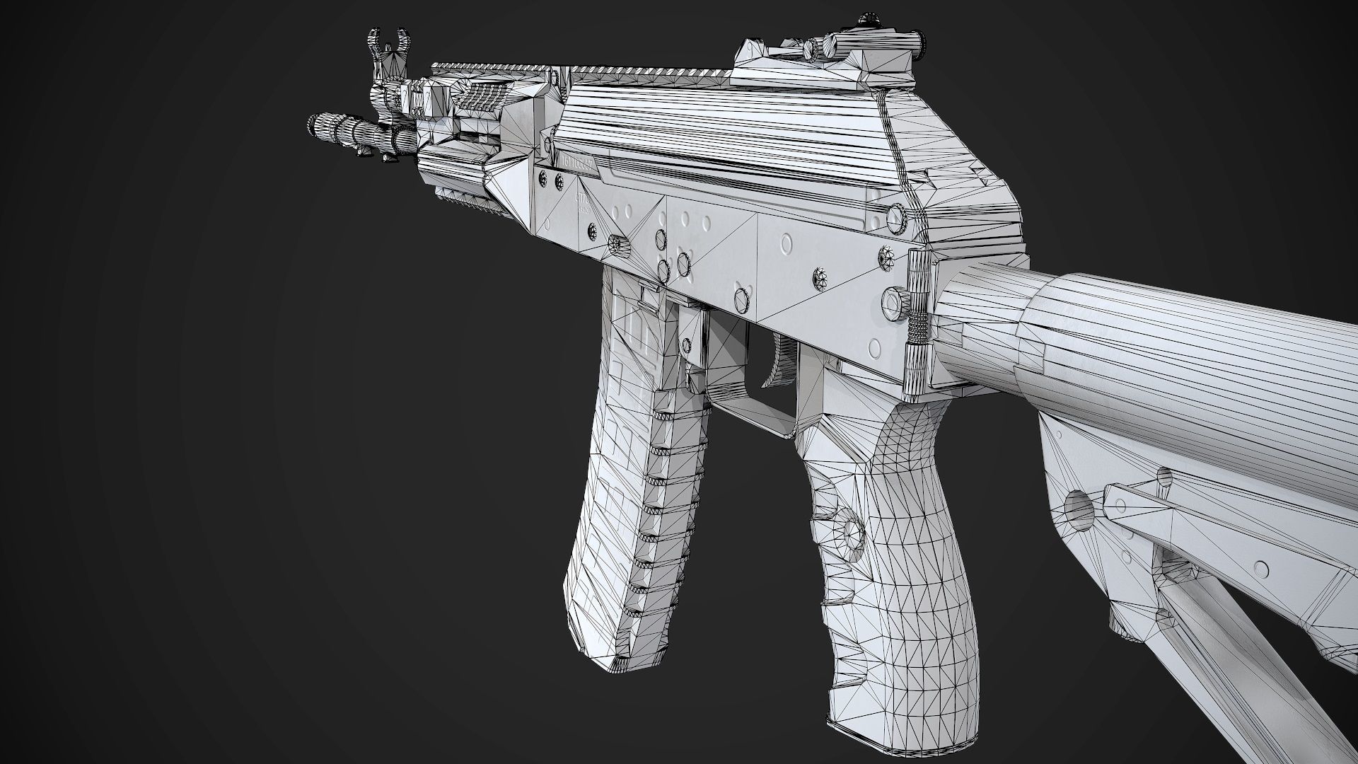 FPS AK-12 AAA PBR Game Ready Weapon Asset Low-poly 3D model_16