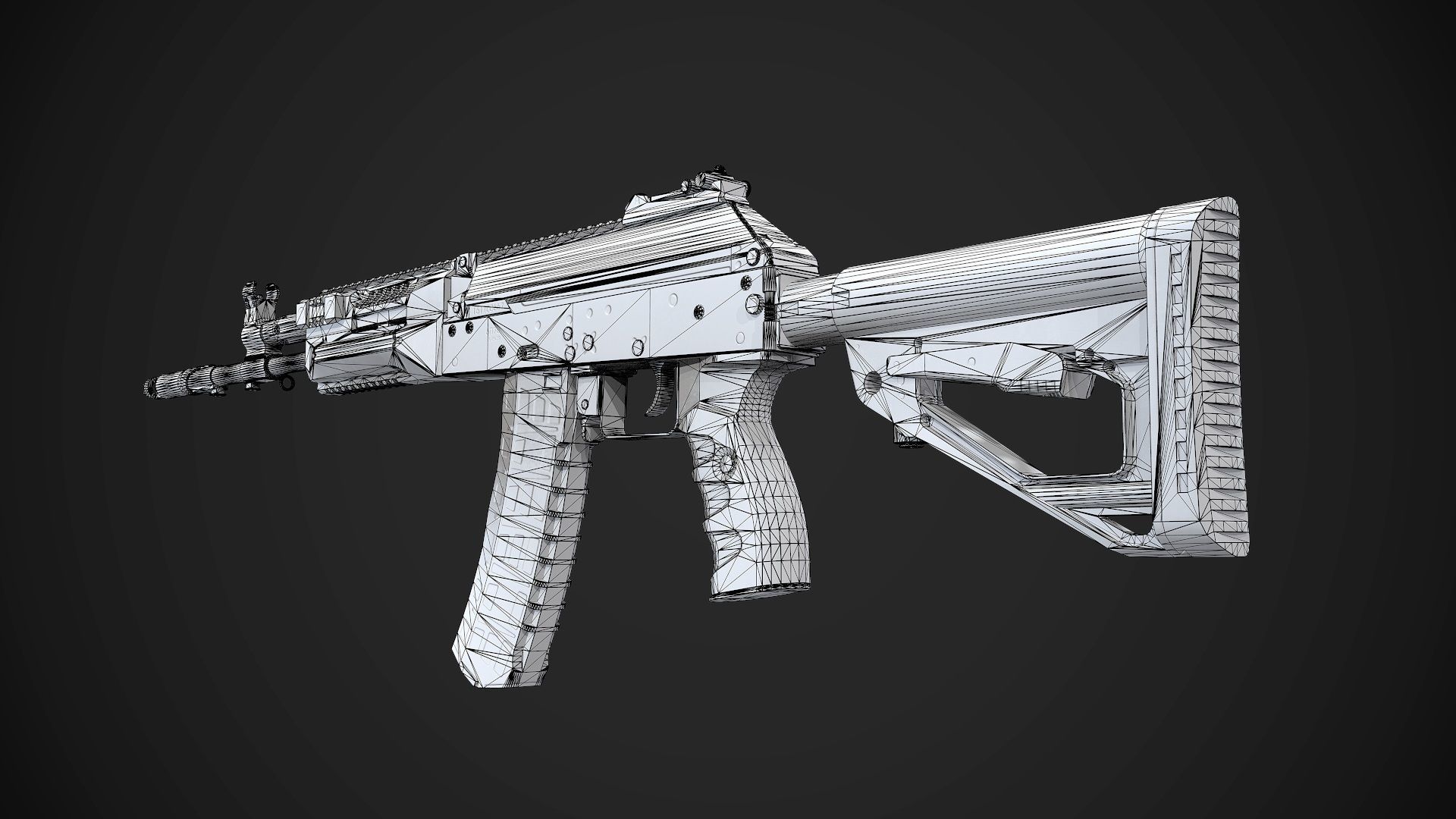 FPS AK-12 AAA PBR Game Ready Weapon Asset Low-poly 3D model_18