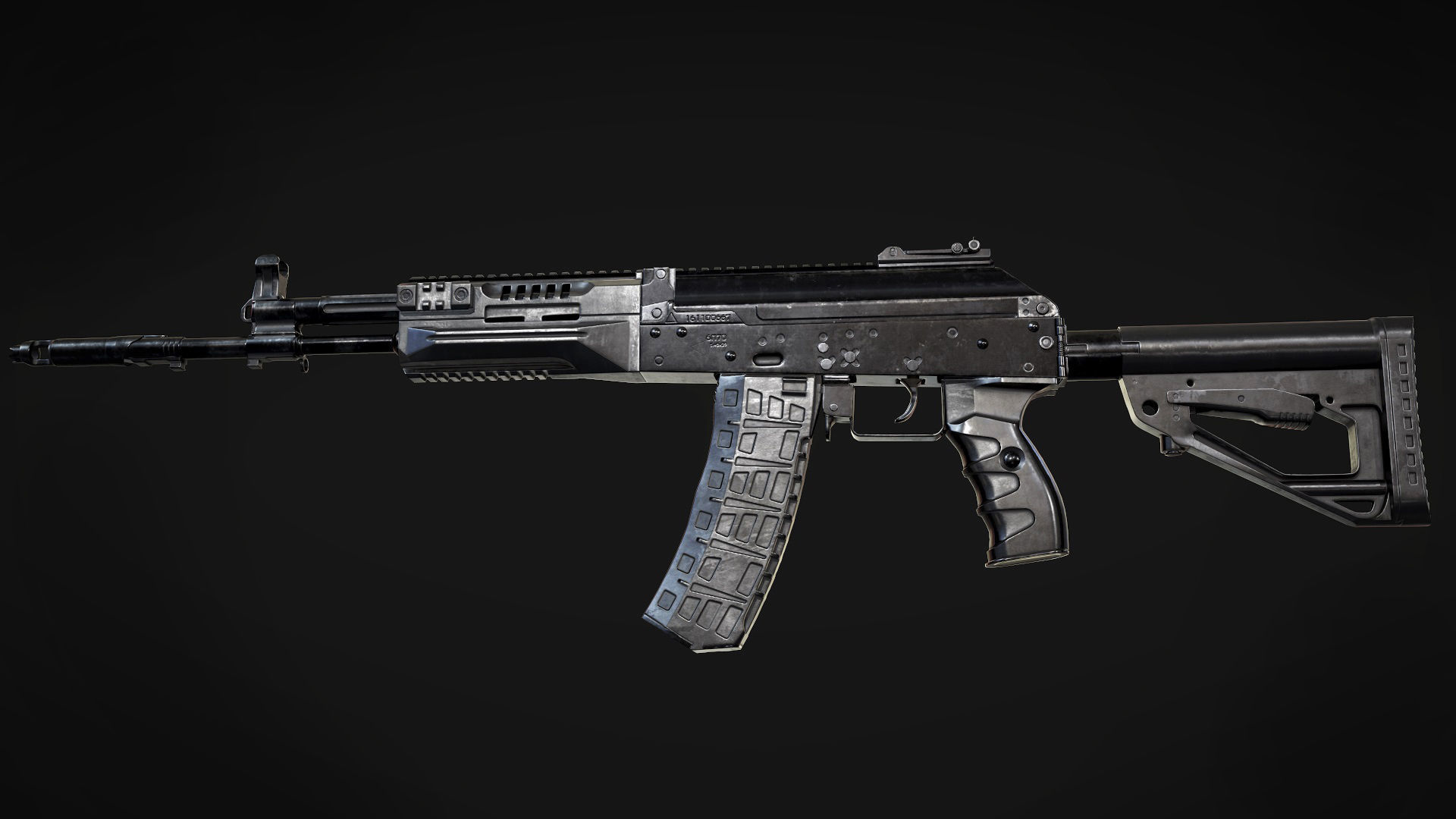 FPS AK-12 AAA PBR Game Ready Weapon Asset Low-poly 3D model_2