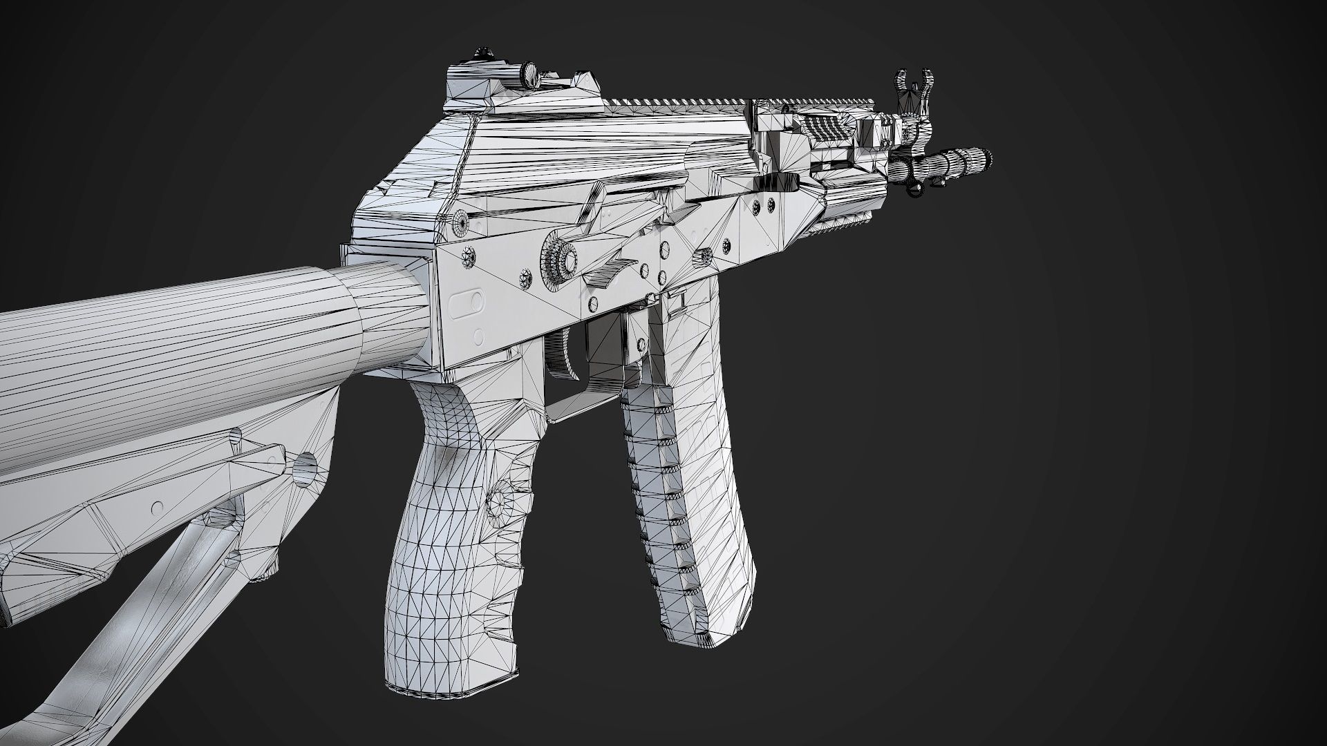 FPS AK-12 AAA PBR Game Ready Weapon Asset Low-poly 3D model_15