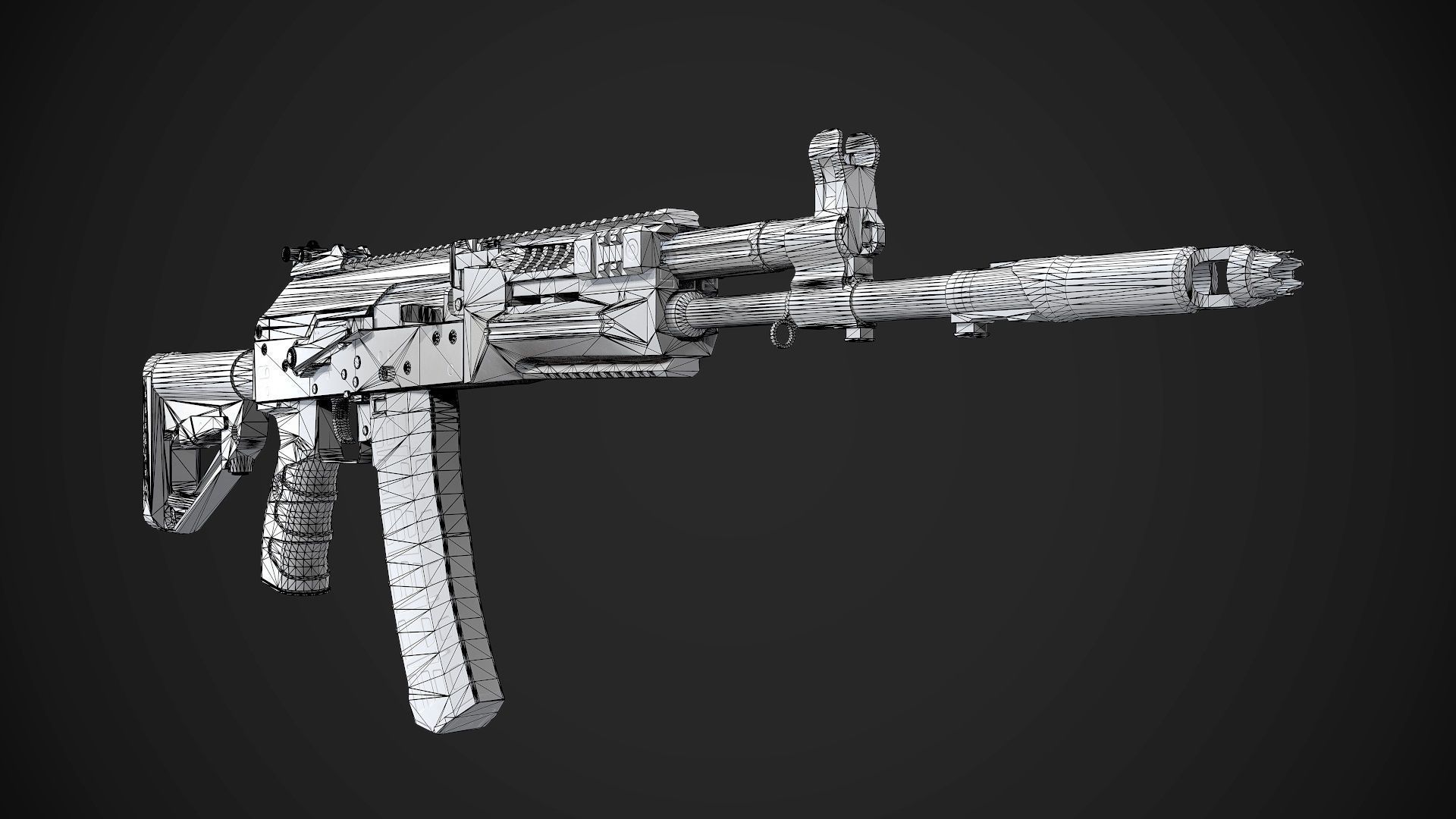 FPS AK-12 AAA PBR Game Ready Weapon Asset Low-poly 3D model_14