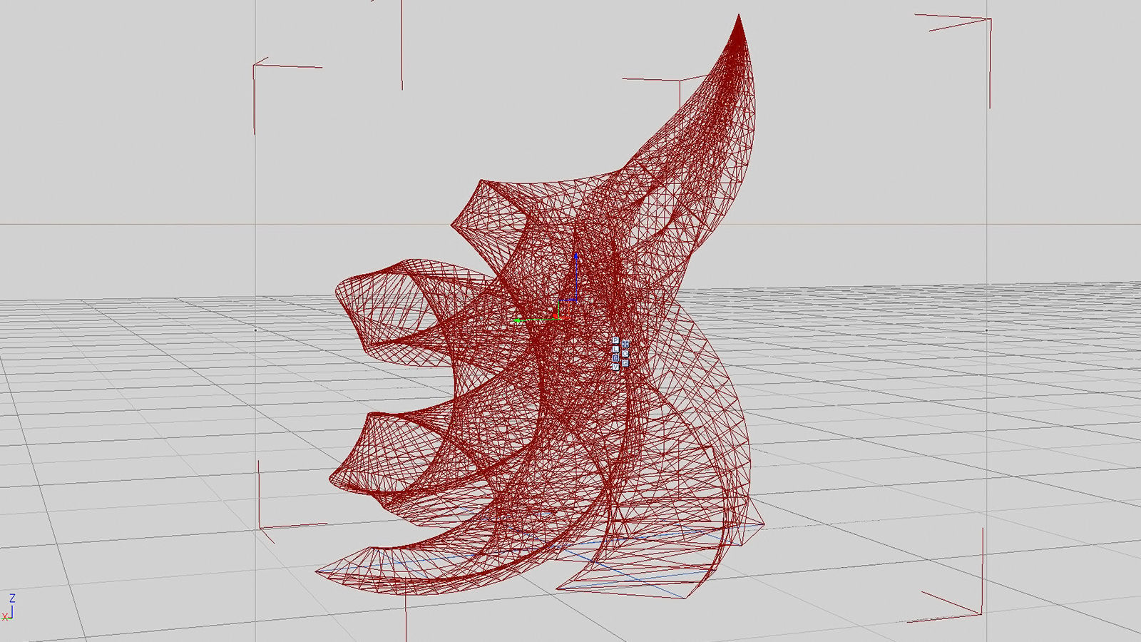 Curl Sci Fi Building 3D model_6