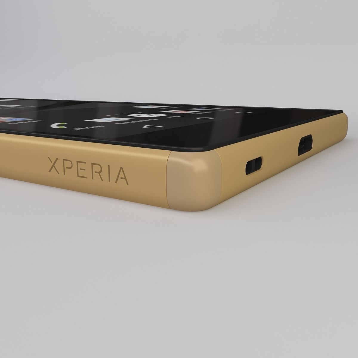 Sony Xperia Z5 Gold 3D model_20