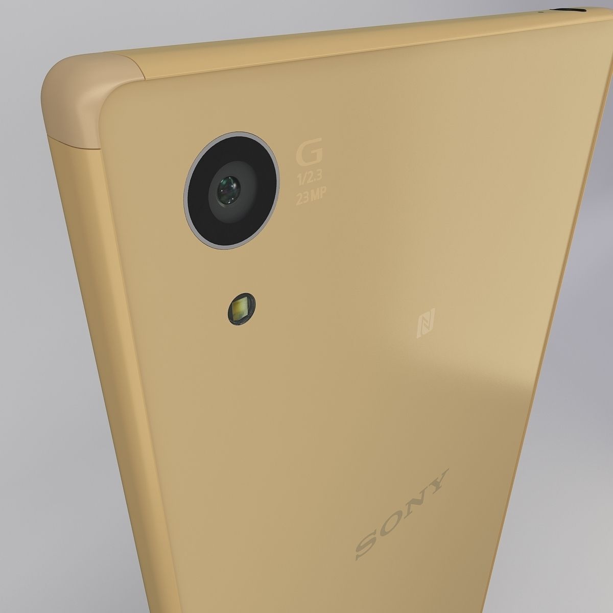 Sony Xperia Z5 Gold 3D model_9