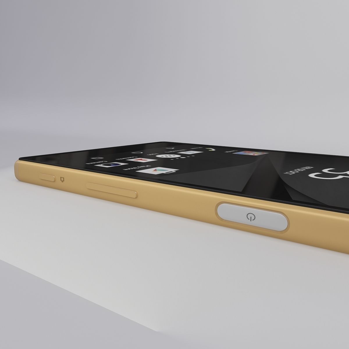 Sony Xperia Z5 Gold 3D model_19