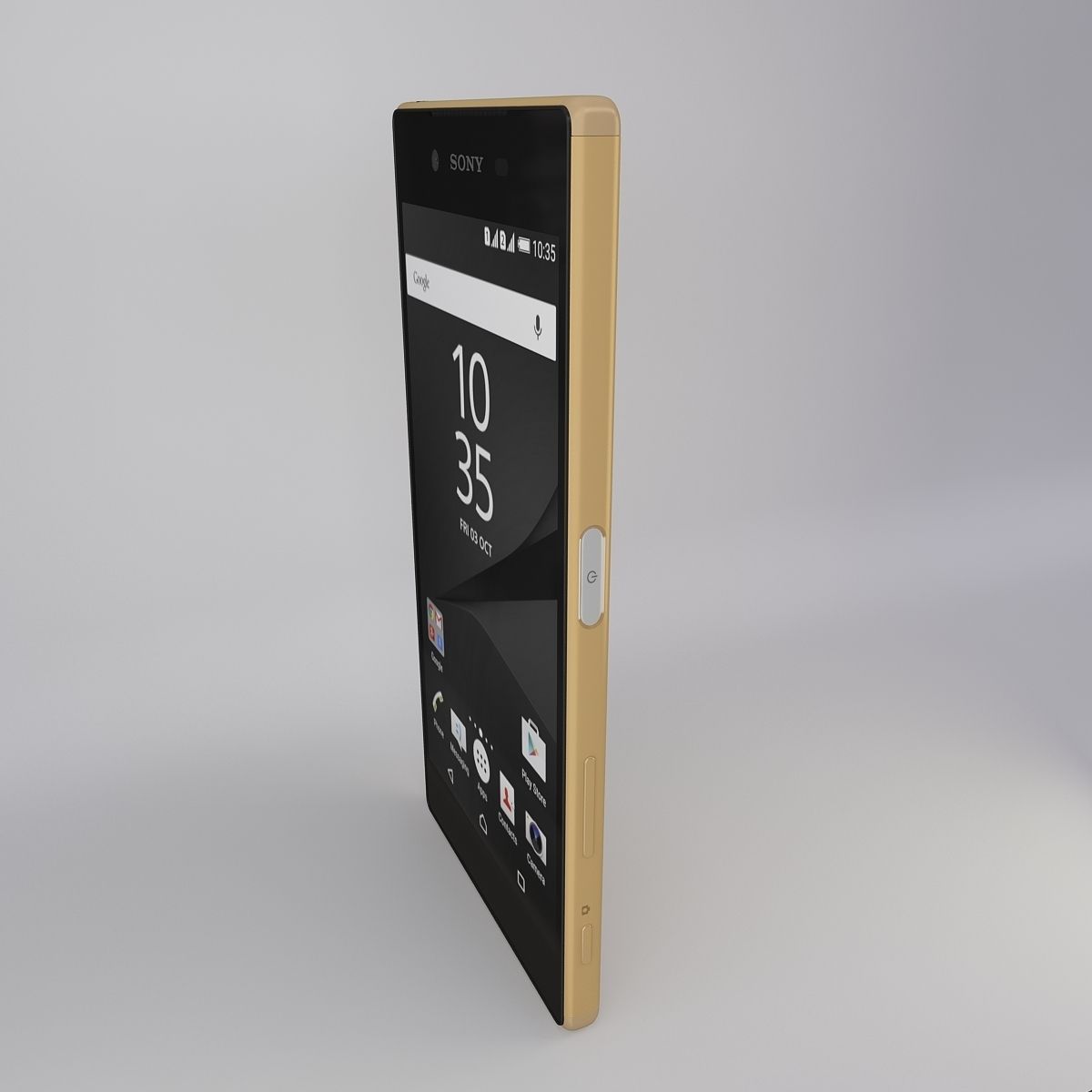 Sony Xperia Z5 Gold 3D model_8