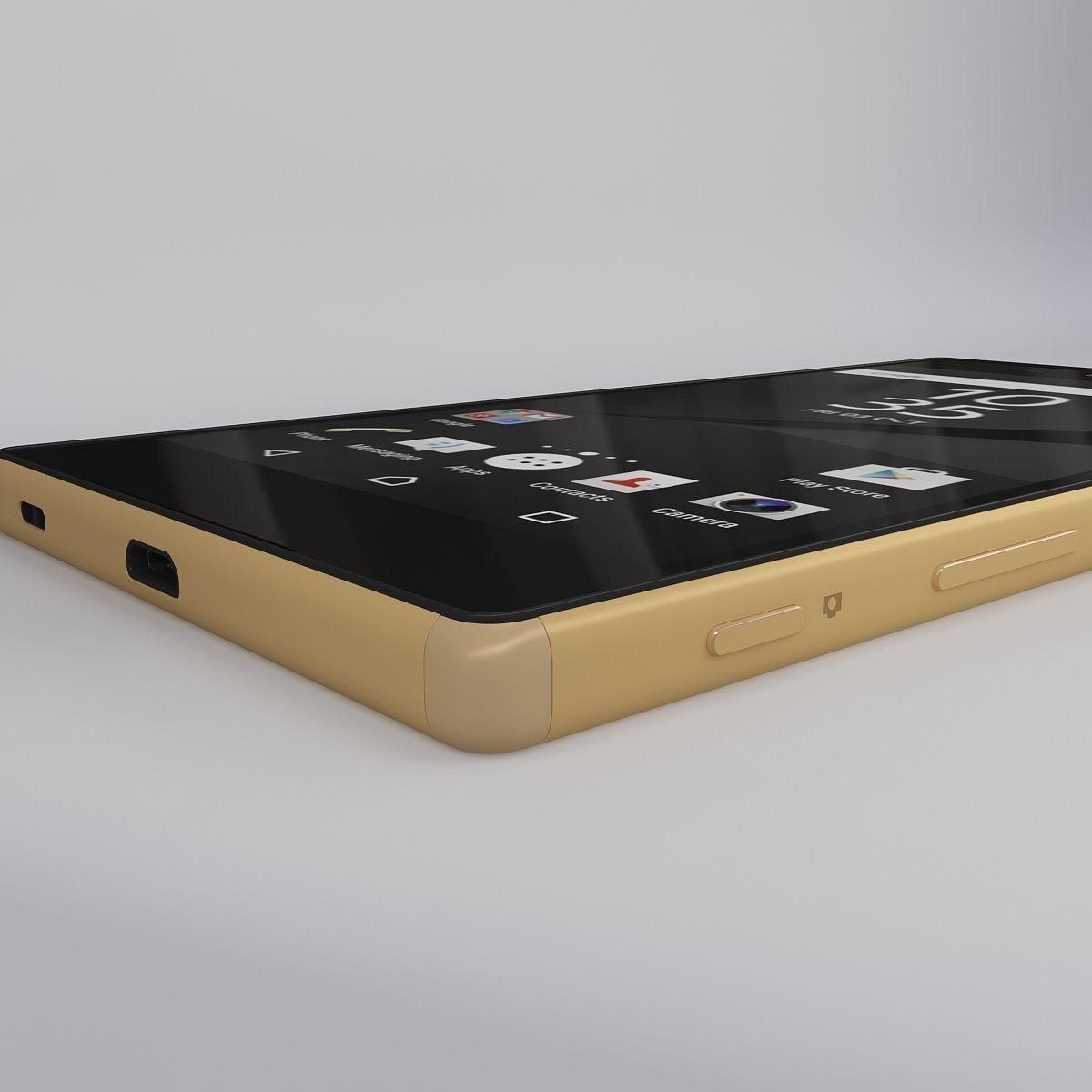 Sony Xperia Z5 Gold 3D model_18