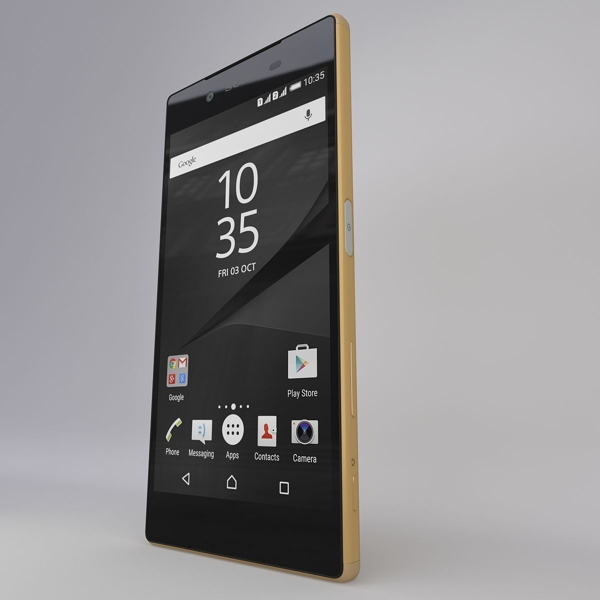 Sony Xperia Z5 Gold 3D model_13