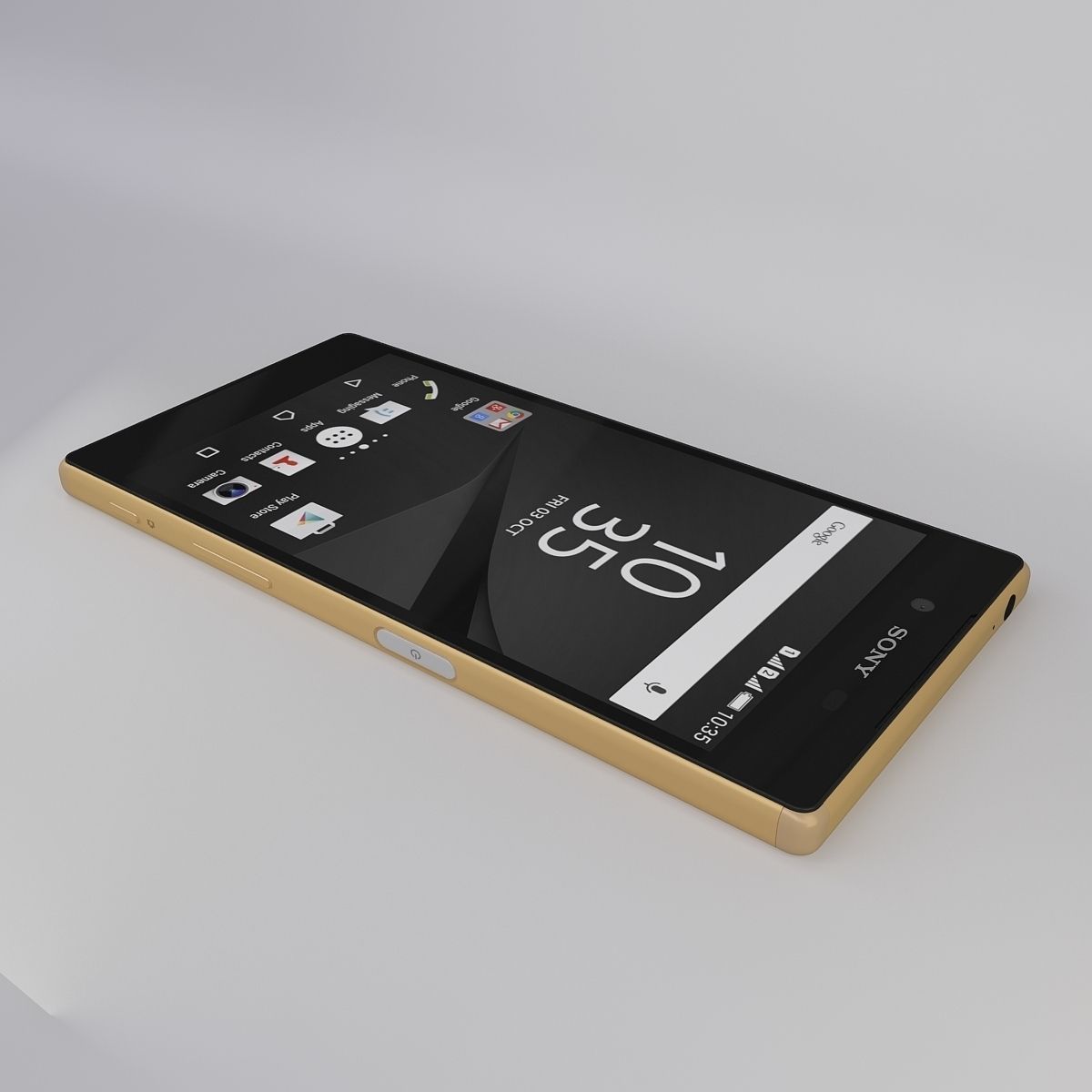 Sony Xperia Z5 Gold 3D model_21