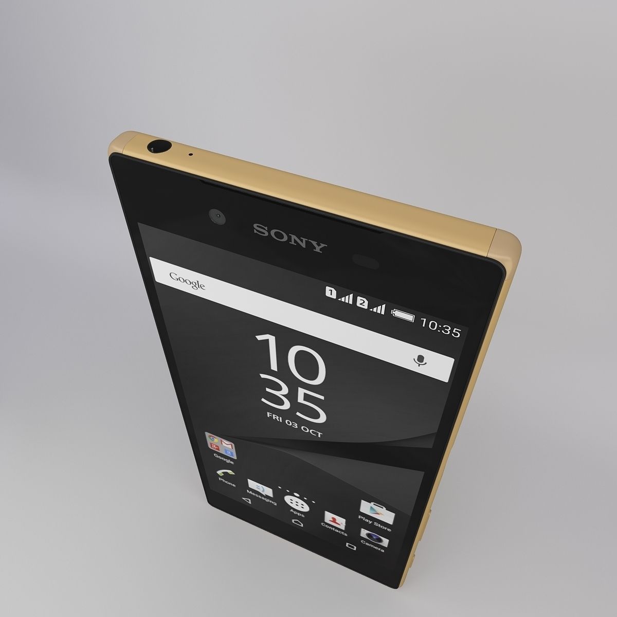 Sony Xperia Z5 Gold 3D model_10