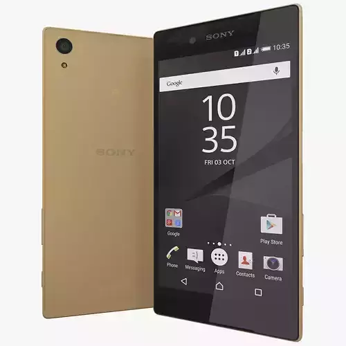 Sony Xperia Z5 Gold 3D model