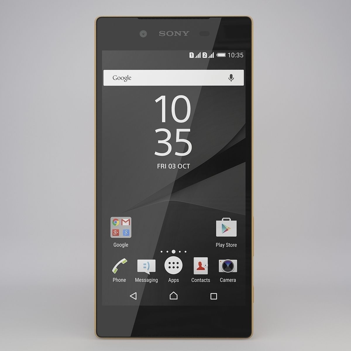 Sony Xperia Z5 Gold 3D model_2