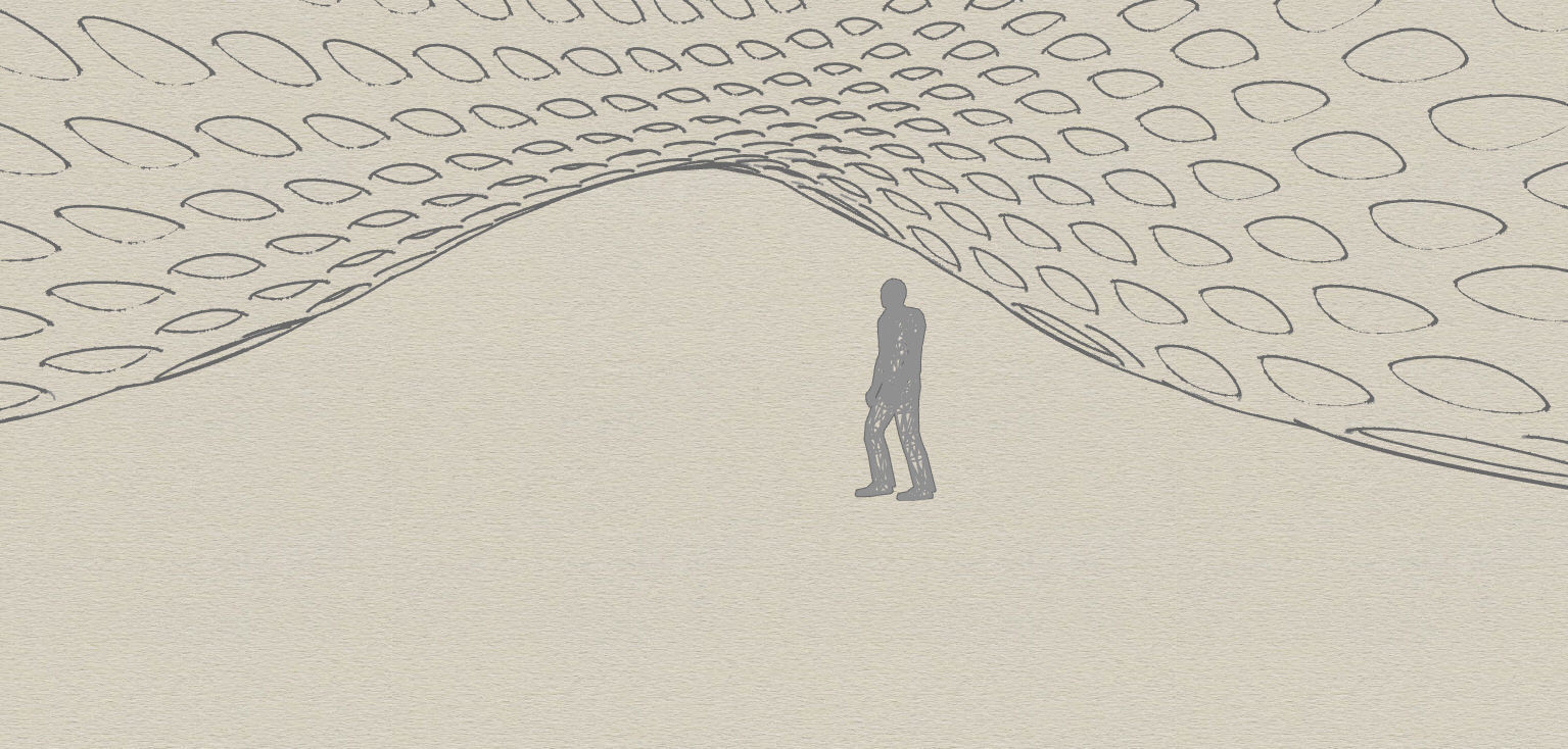 Open canopy structure with round perforations modern 3D model_38