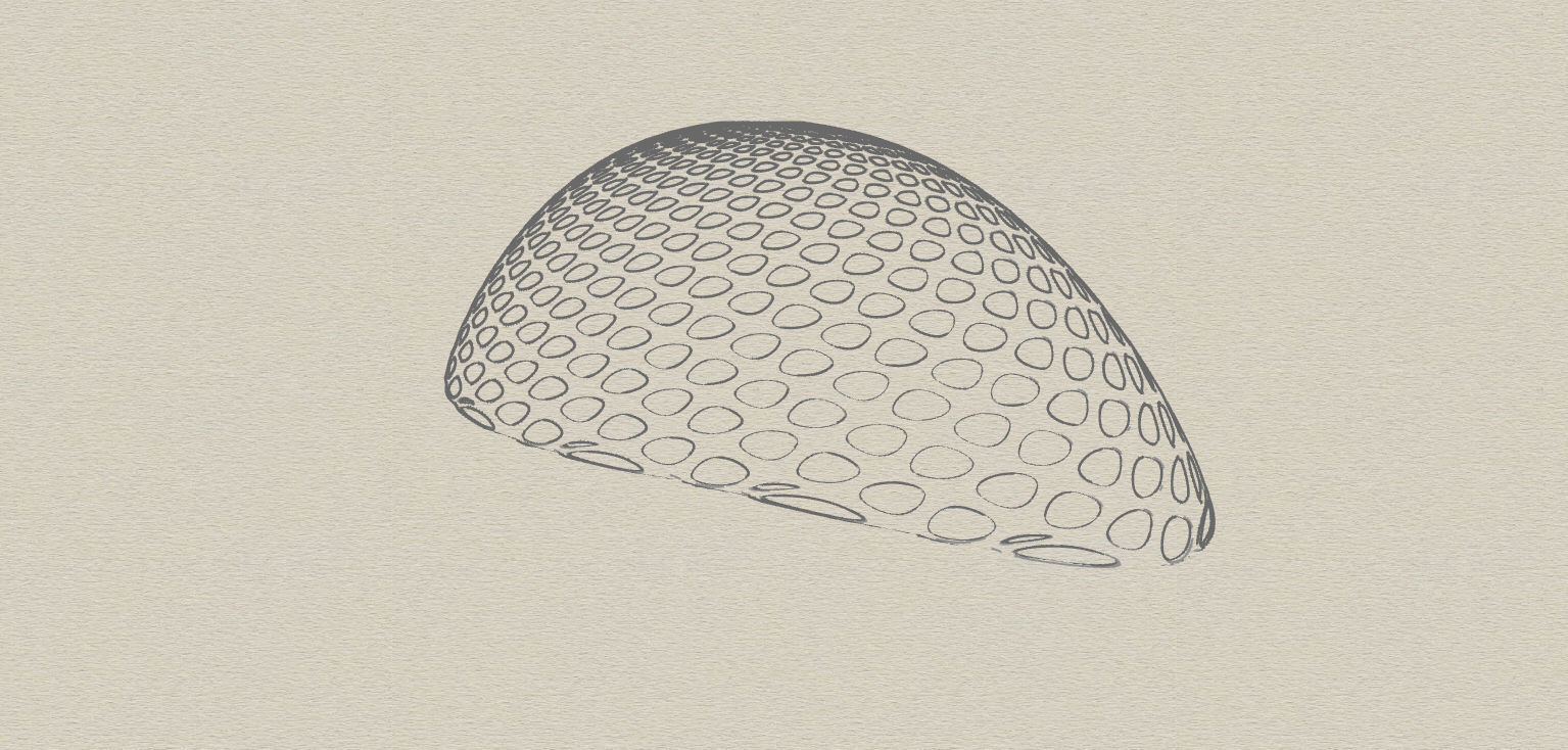 Open canopy structure with round perforations modern 3D model_30