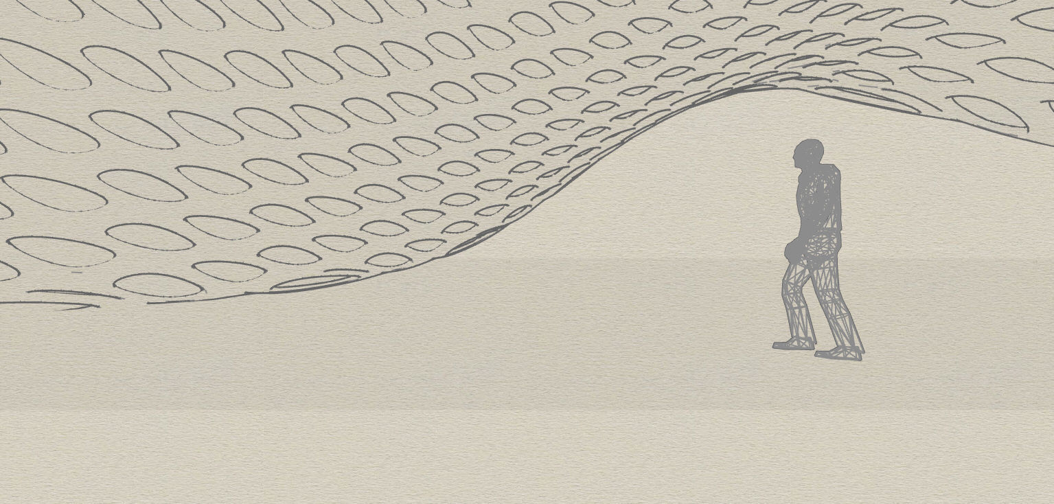 Open canopy structure with round perforations modern 3D model_36