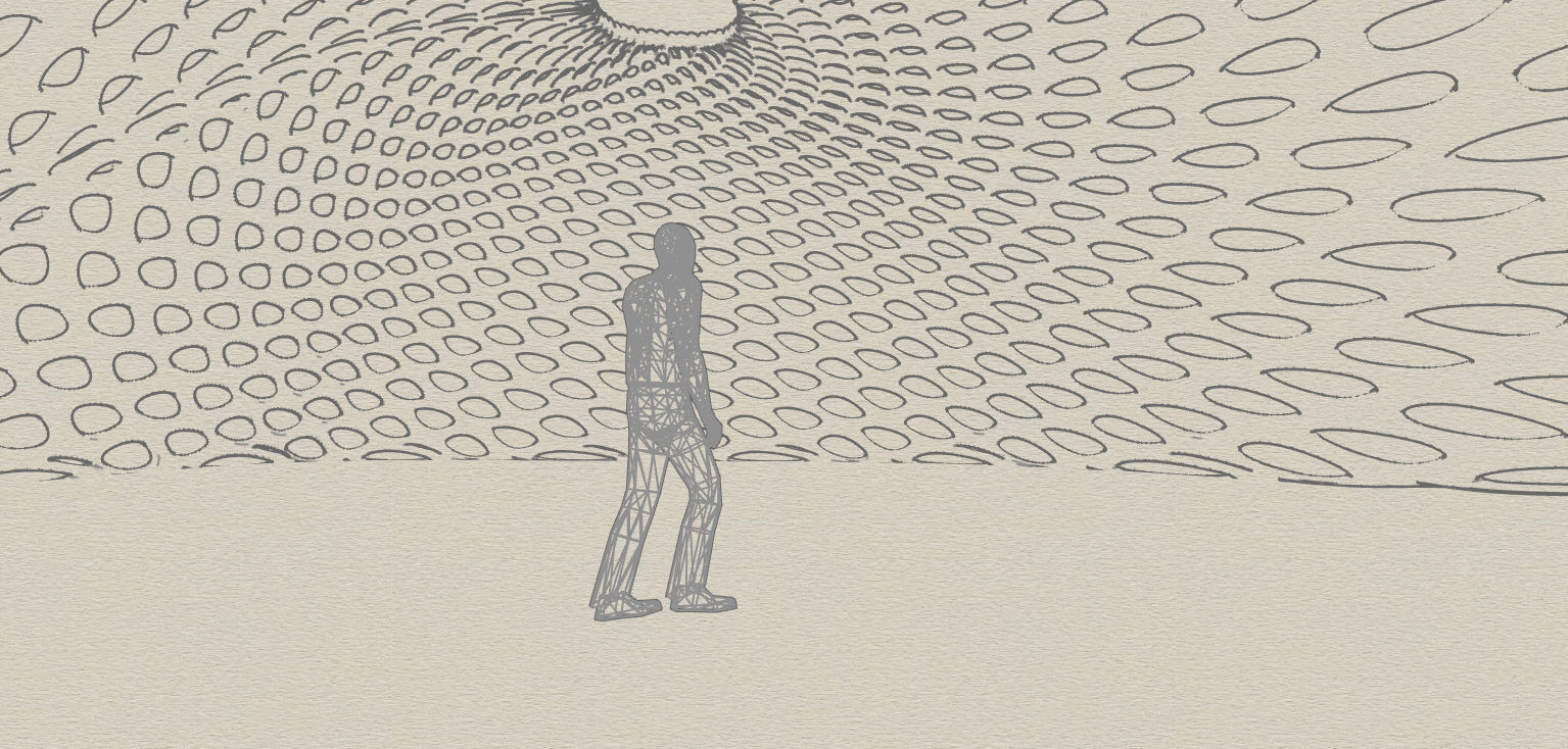 Open canopy structure with round perforations modern 3D model_37